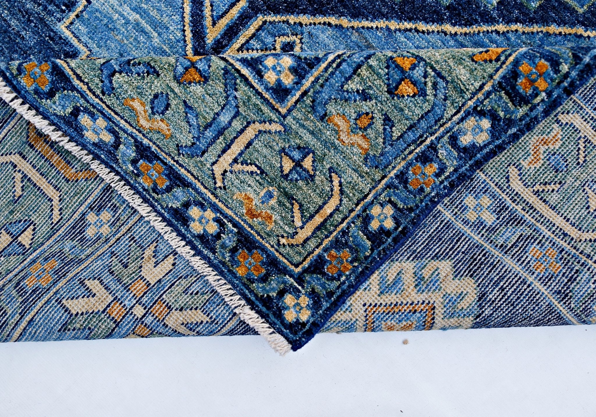 Handmade Tribal Afghan Rug | 287 x 199 cm | 9'5" x 6'6" - Najaf Rugs & Textile