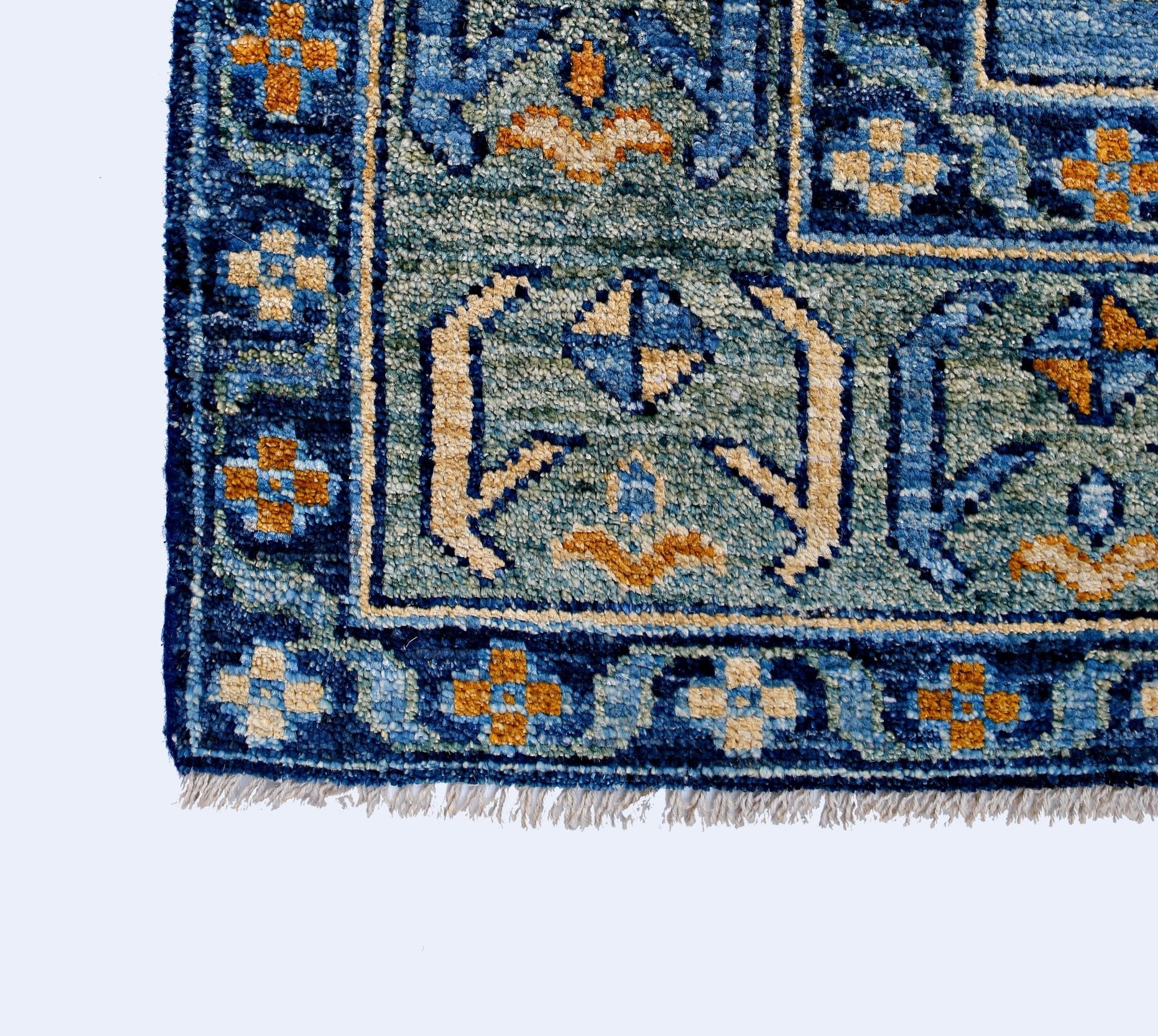 Handmade Tribal Afghan Rug | 287 x 199 cm | 9'5" x 6'6" - Najaf Rugs & Textile