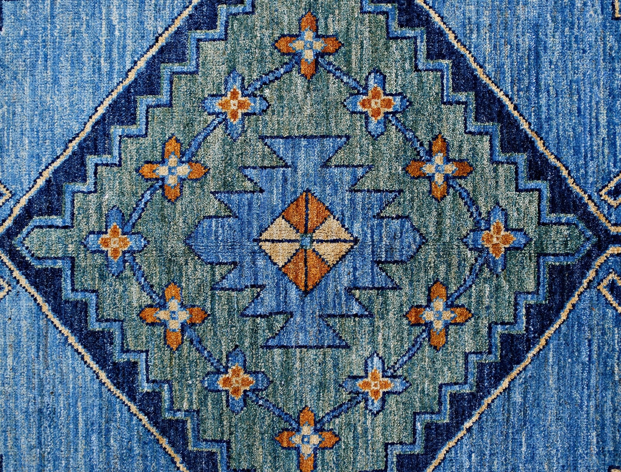 Handmade Tribal Afghan Rug | 287 x 199 cm | 9'5" x 6'6" - Najaf Rugs & Textile