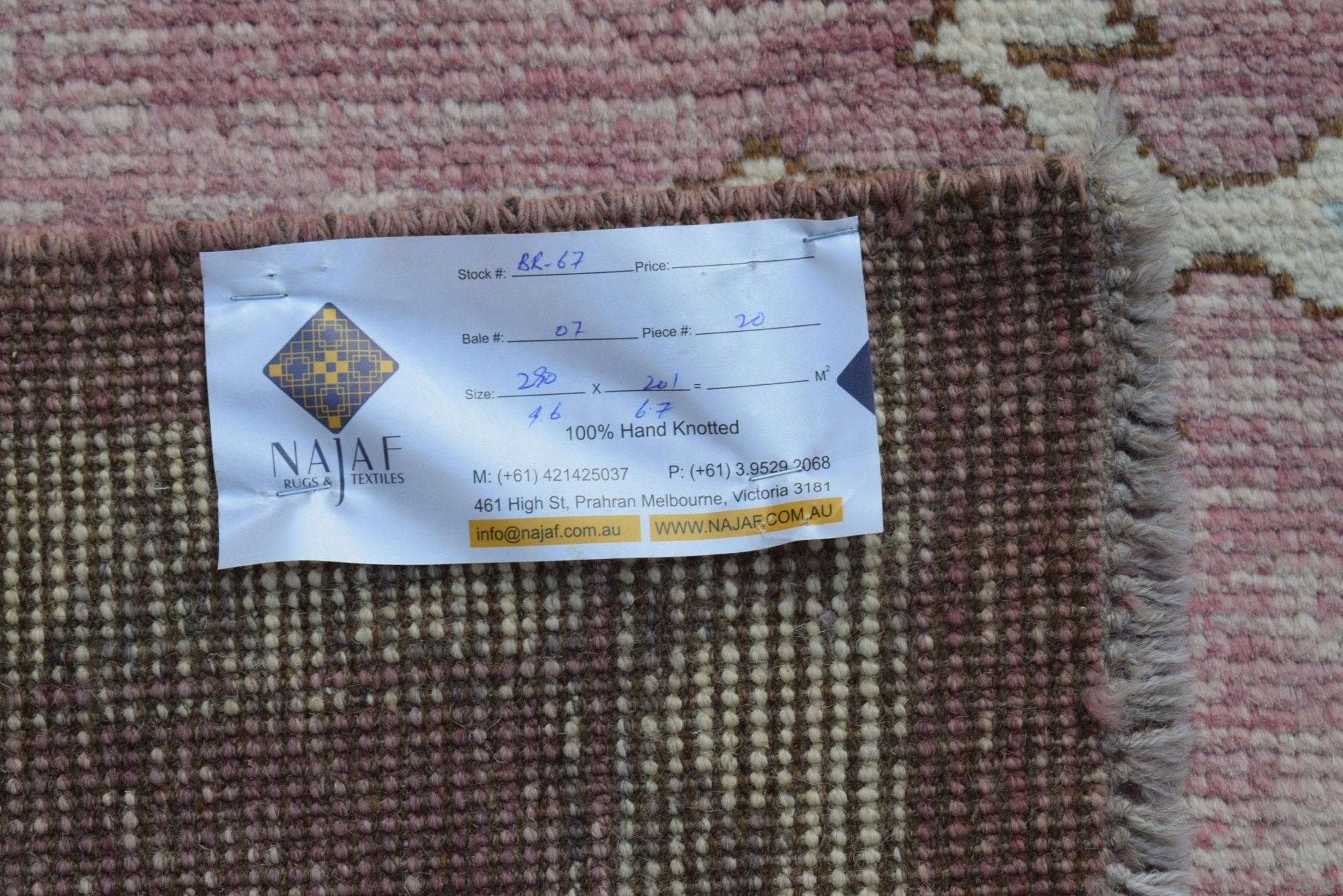 Handmade Tribal Afghan Rug | 290 x 201 cm | 9'6" x 6'7" - Najaf Rugs & Textile