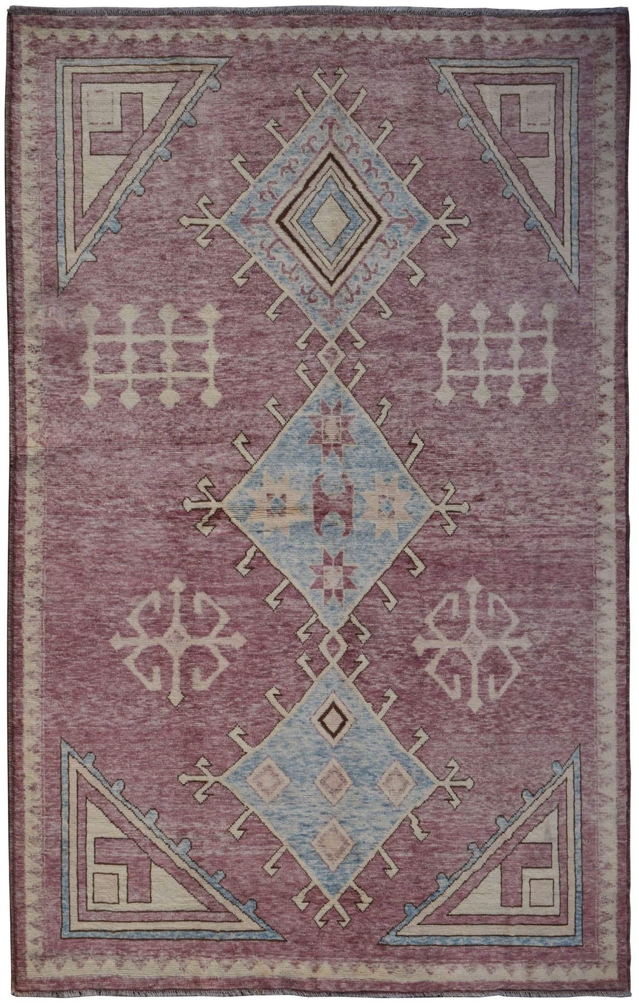 Handmade Tribal Afghan Rug | 290 x 201 cm | 9'6" x 6'7" - Najaf Rugs & Textile