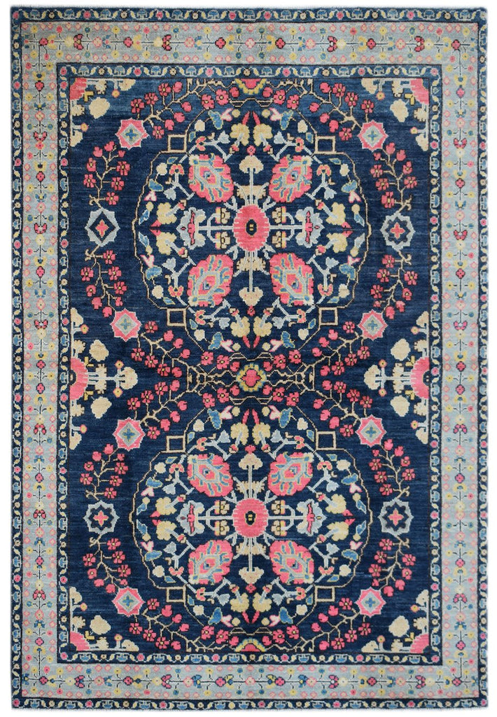 Handmade Tribal Afghan Rug | 294 x 198 cm | 9'8" x 6'6" - Najaf Rugs & Textile