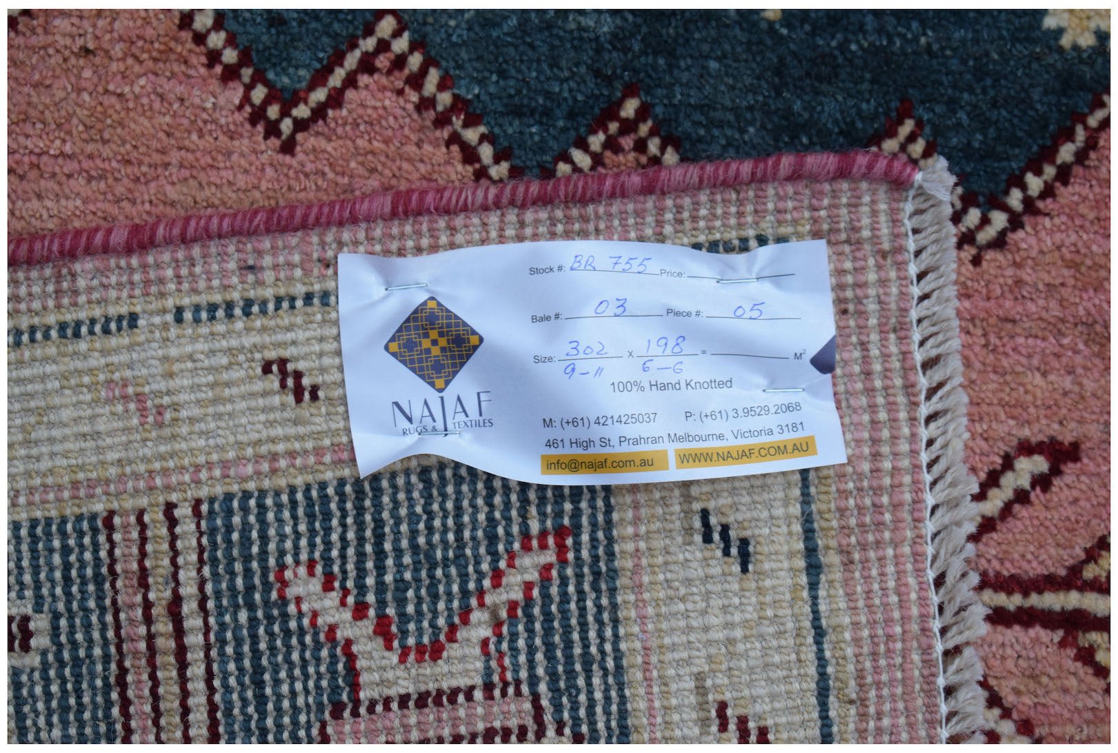 Handmade Tribal Afghan Rug | 302 x 198 cm | 9'11" x 6'6" - Najaf Rugs & Textile