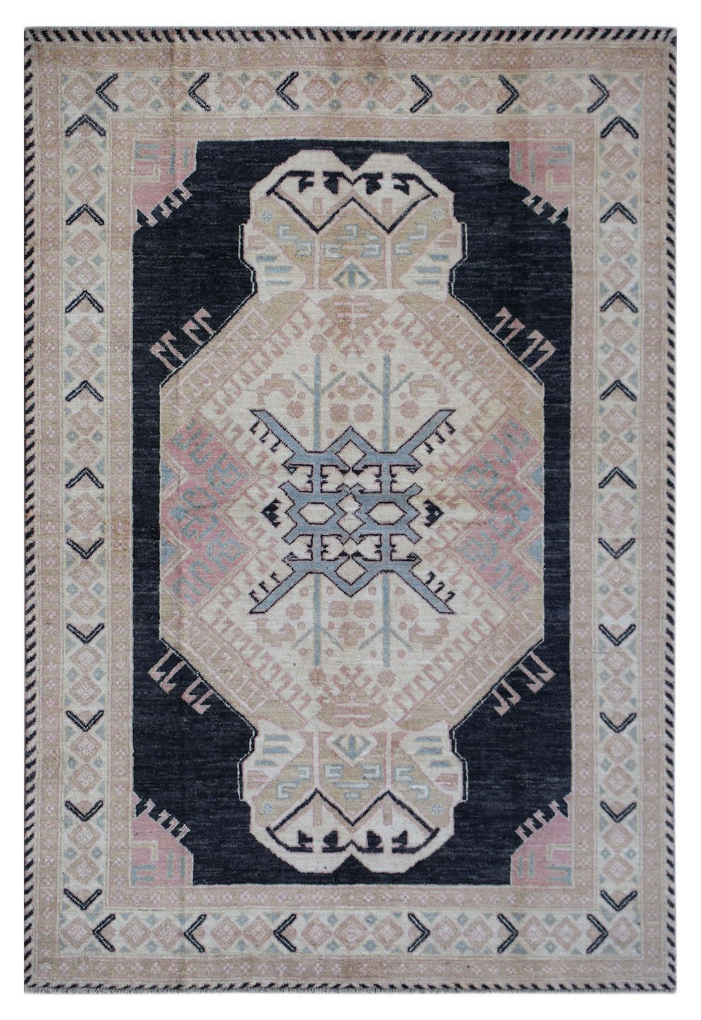 Handmade Tribal Afghan Rug | 303 x 207 cm | 9'11" x 6'10" - Najaf Rugs & Textile