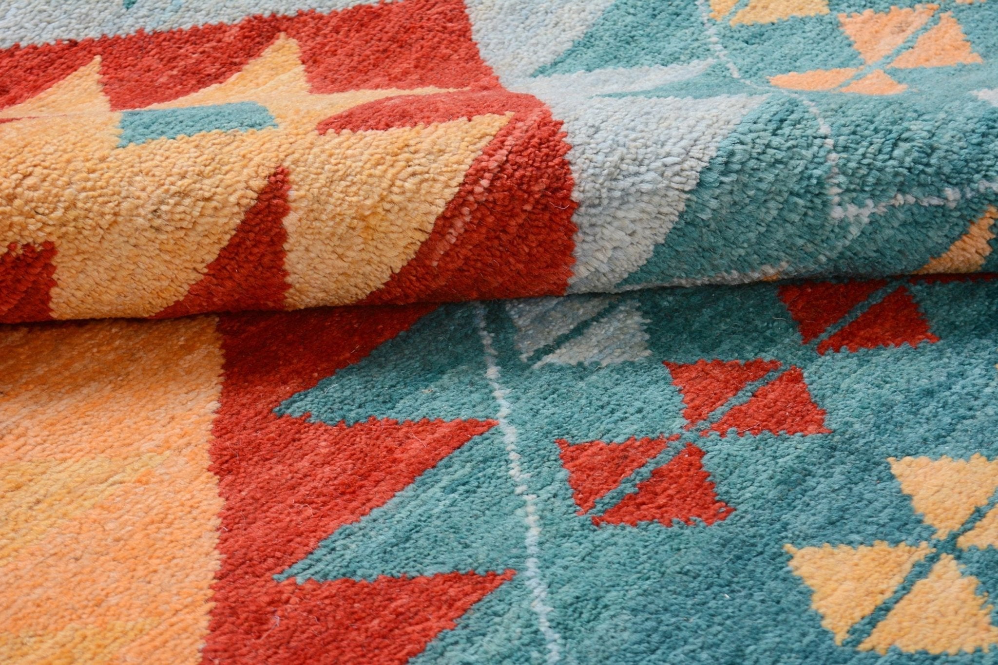 Handmade Tribal Afghan Rug | 304 x 199 cm | 9'9" x 6'5" - Najaf Rugs & Textile