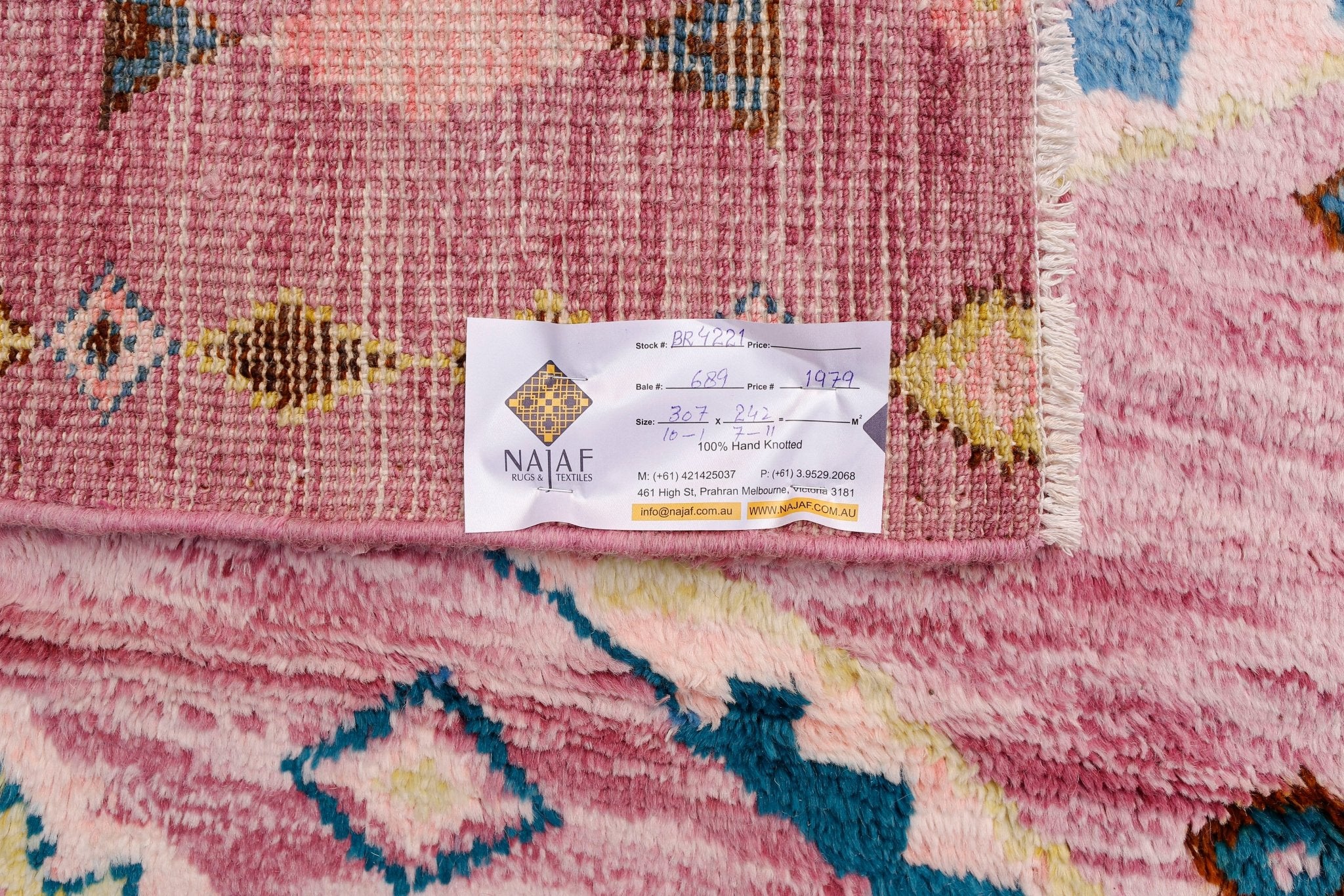 Handmade Tribal Afghan Rug | 307 x 242 cm | 10'1" x 7'11" - Najaf Rugs & Textile