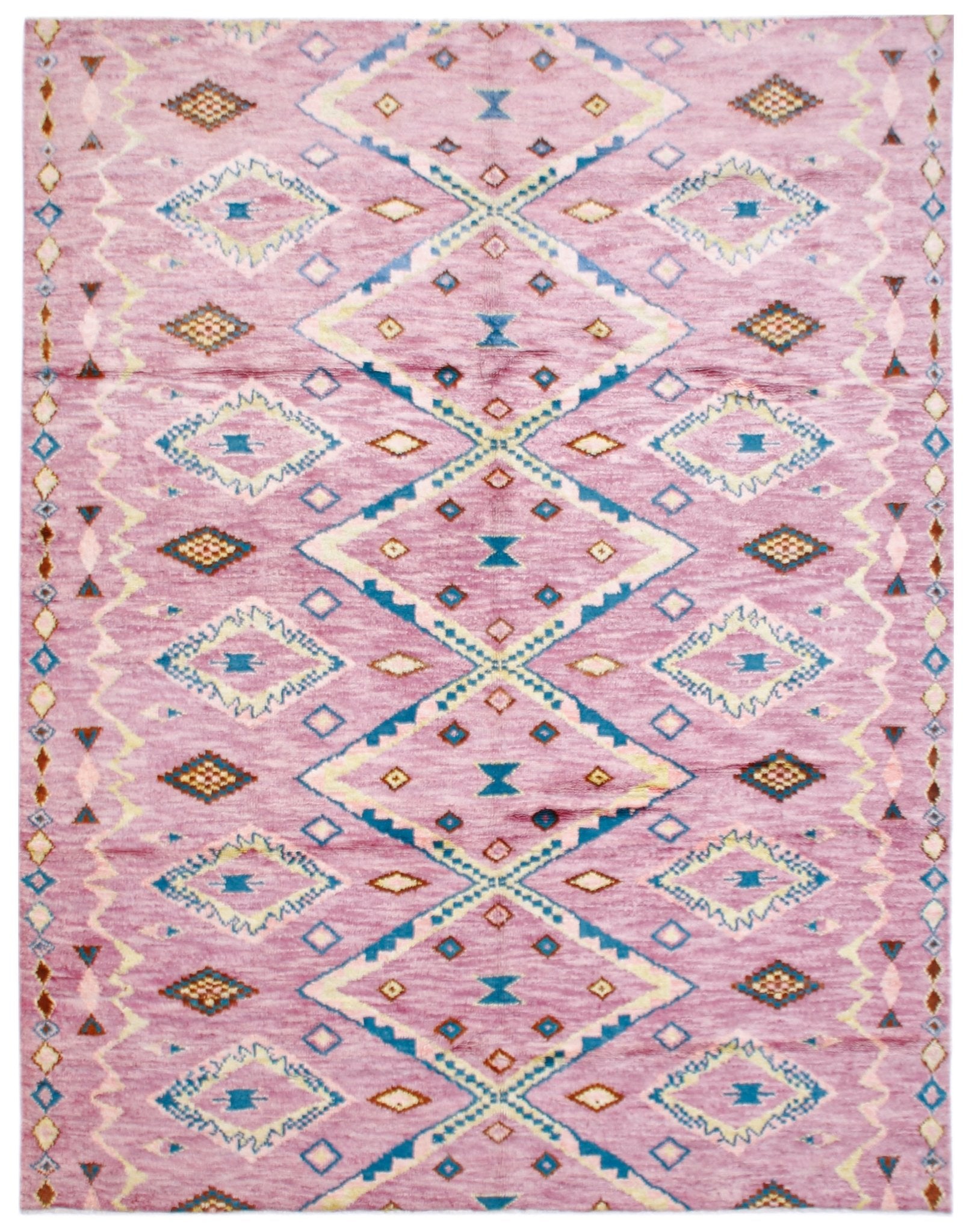 Handmade Tribal Afghan Rug | 307 x 242 cm | 10'1" x 7'11" - Najaf Rugs & Textile
