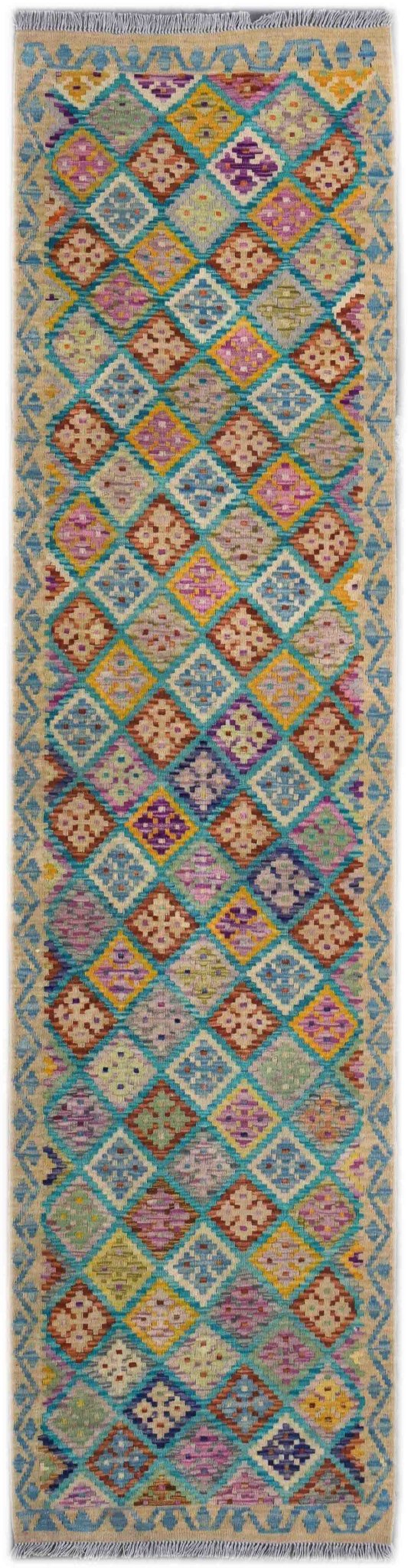 Handmade Tribal Kilim Hallway Runner | 303 x 76 cm - Najaf Rugs & Textile