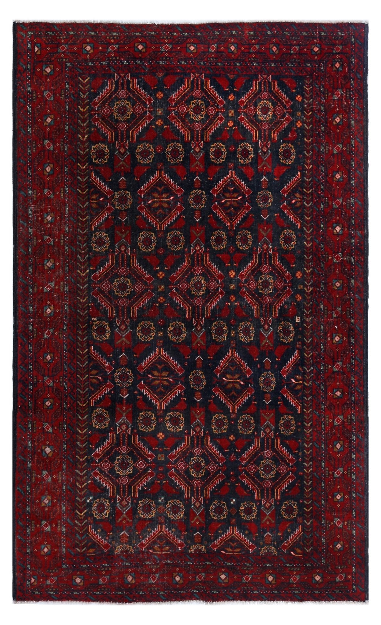 Handmade Tribal Persian Balouch Rug | 180 x 111 cm | 5'11" x 3'8" - Najaf Rugs & Textile