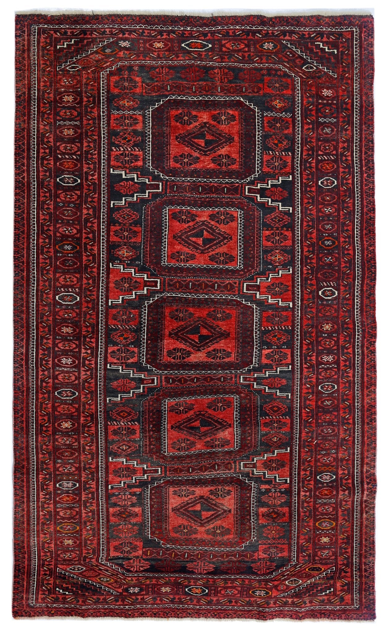 Handmade Tribal Persian Balouch Rug | 196 x 114 cm | 6'5" x 3'9" - Najaf Rugs & Textile