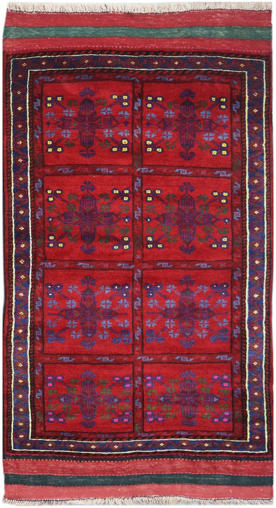 Handmade Vintage Afghan Shepherd's Rug | 180 x 89 cm | 5'11" x 2'11" - Najaf Rugs & Textile