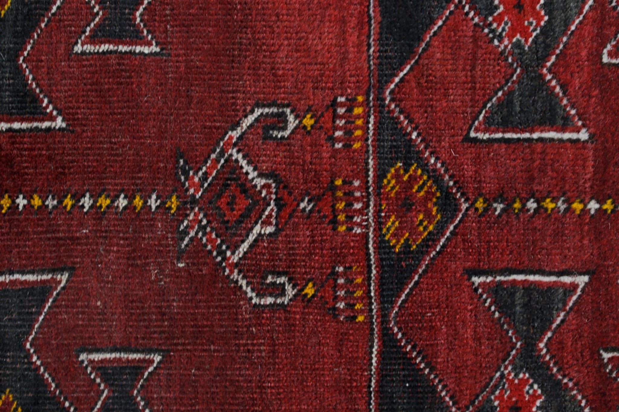 Handmade Vintage Afghan Turkmen Prayer Rug | 102 x 75 cm | 3'4" x 2'5" - Najaf Rugs & Textile