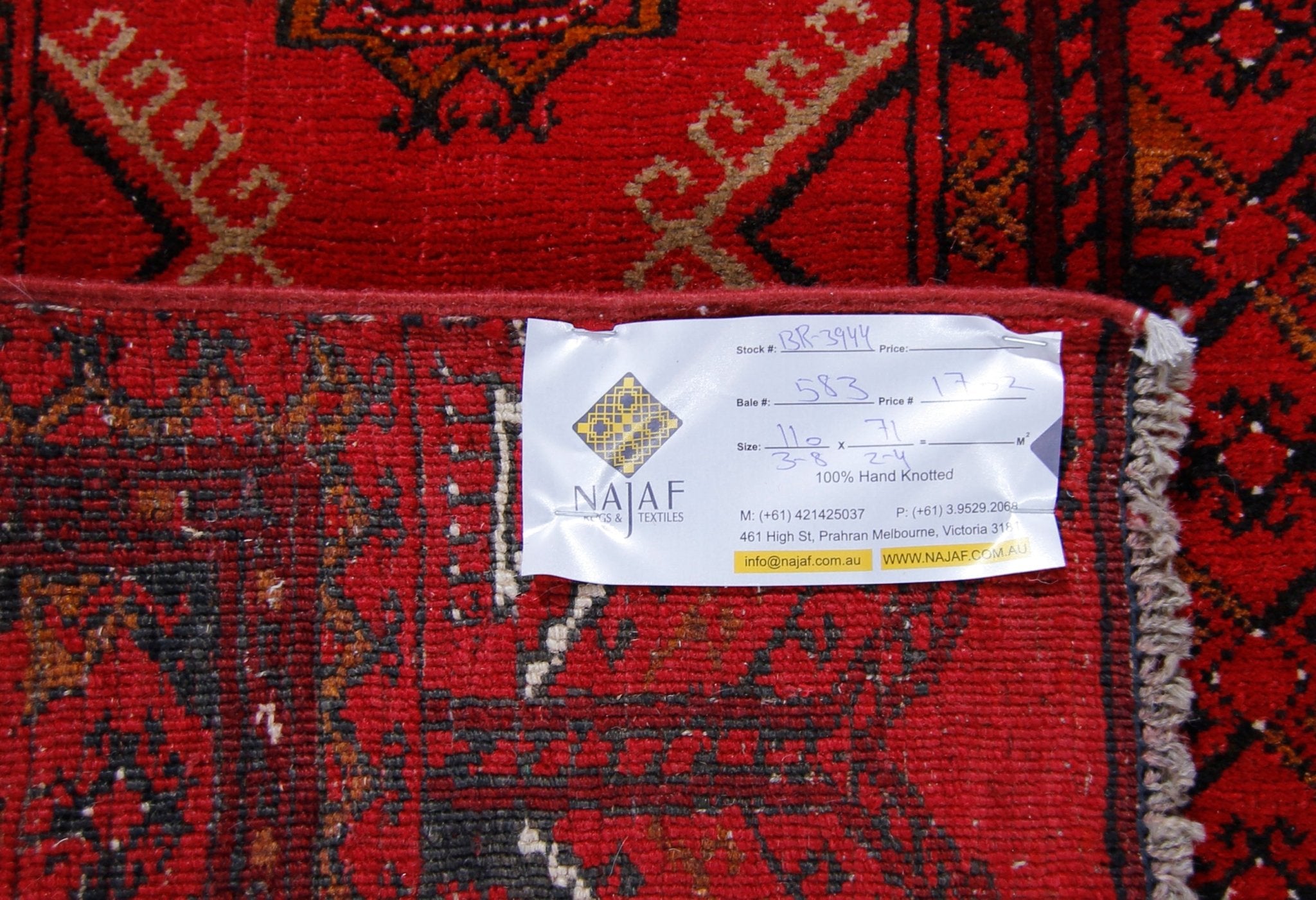 Handmade Vintage Afghan Turkmen Prayer Rug | 110 x 71 cm | 3'8" x 2'4" - Najaf Rugs & Textile