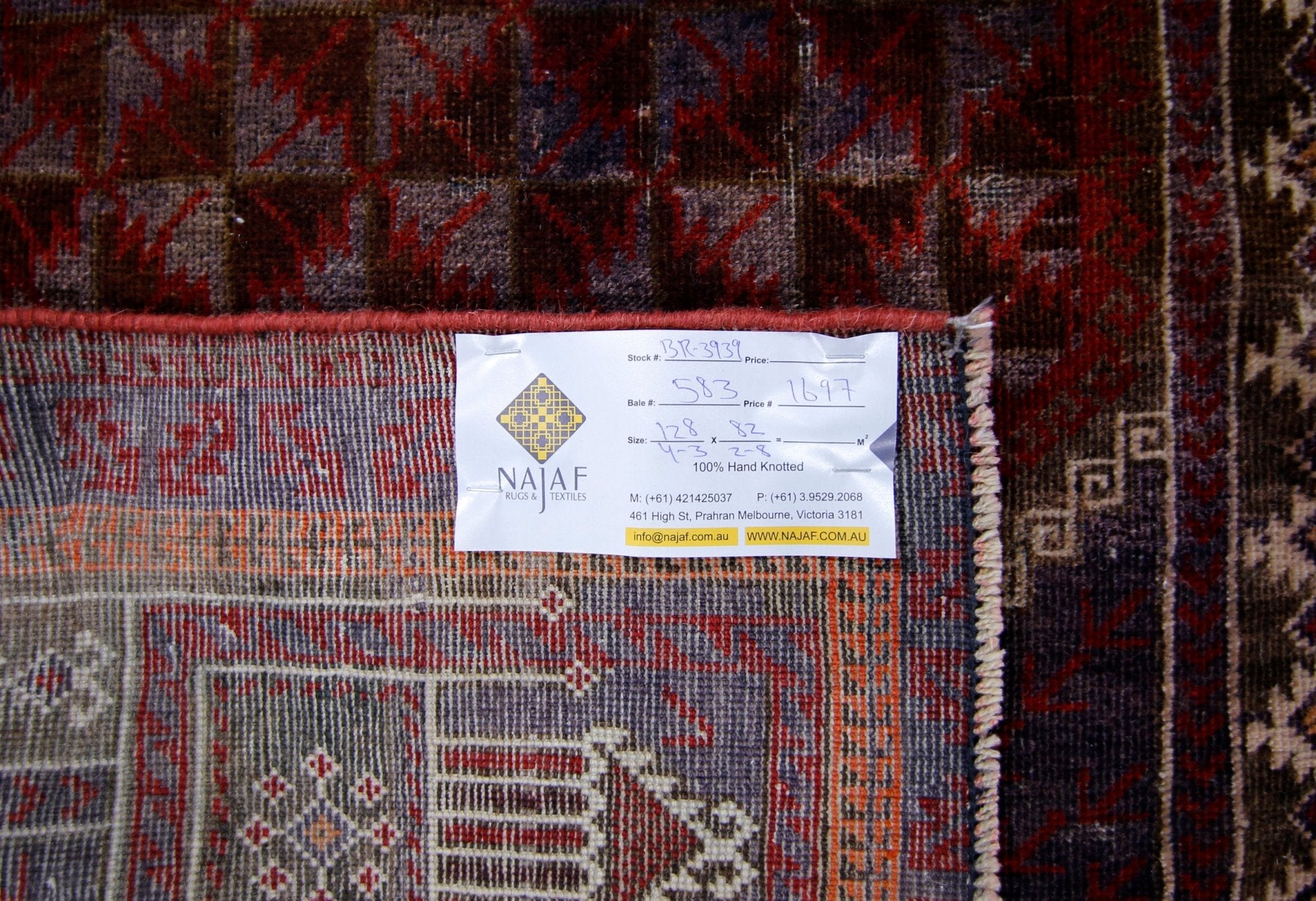 Handmade Vintage Afghan Turkmen Prayer Rug | 128 x 82 cm | 4'3" x 2'8" - Najaf Rugs & Textile