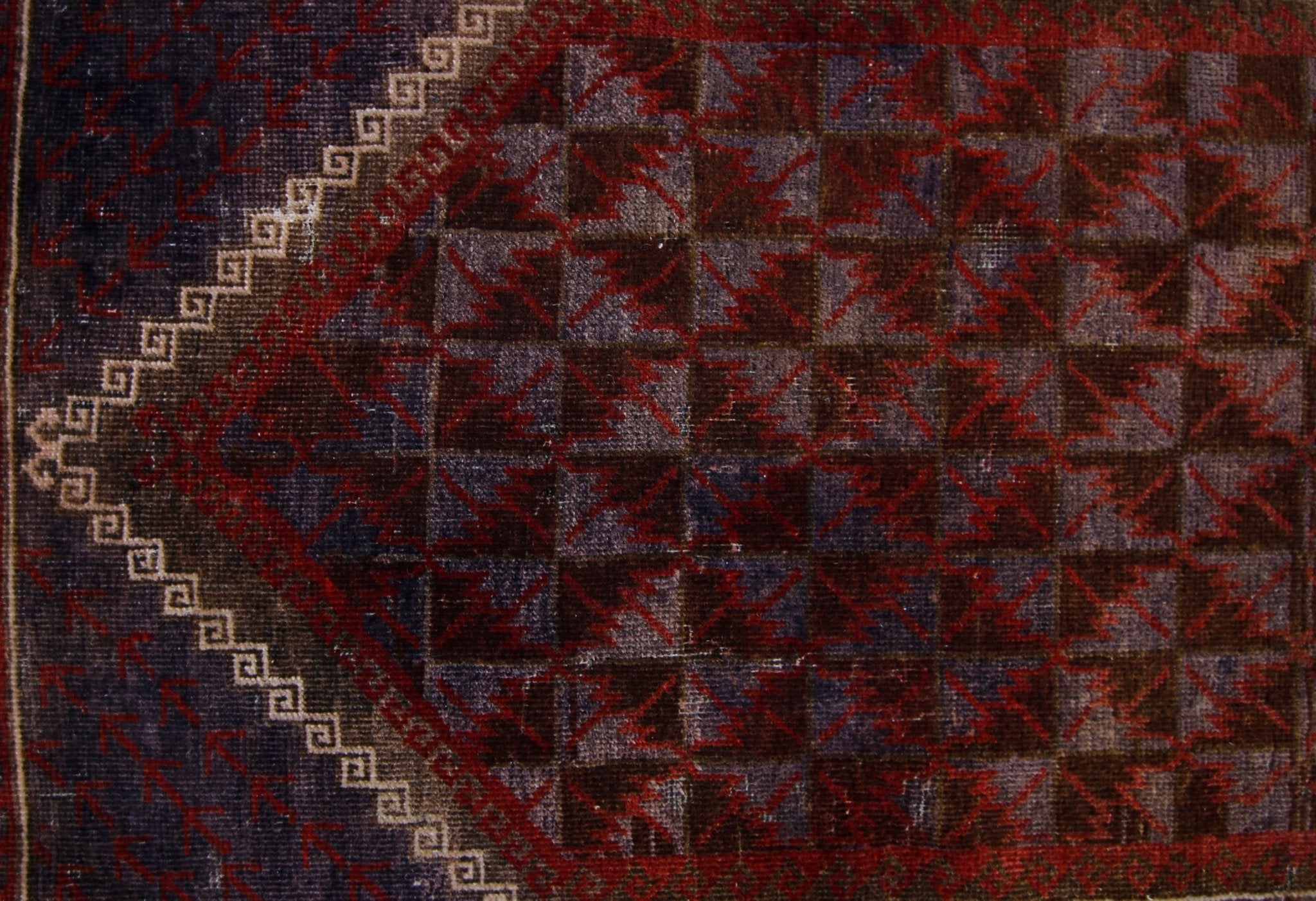 Handmade Vintage Afghan Turkmen Prayer Rug | 128 x 82 cm | 4'3" x 2'8" - Najaf Rugs & Textile