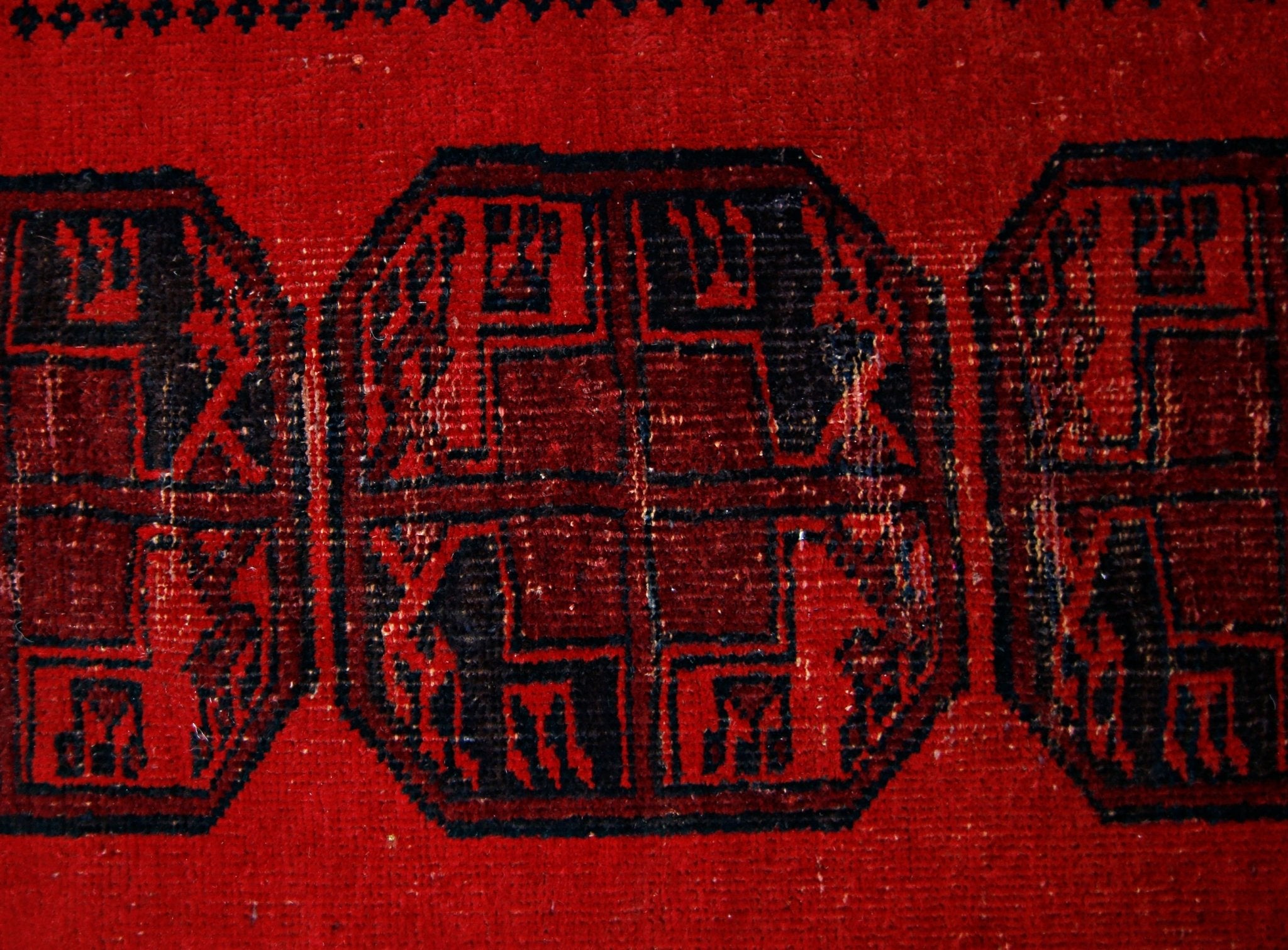 Handmade Vintage Afghan Turkmen Rug | 113 x 80 cm | 3'8" x 2'7" - Najaf Rugs & Textile