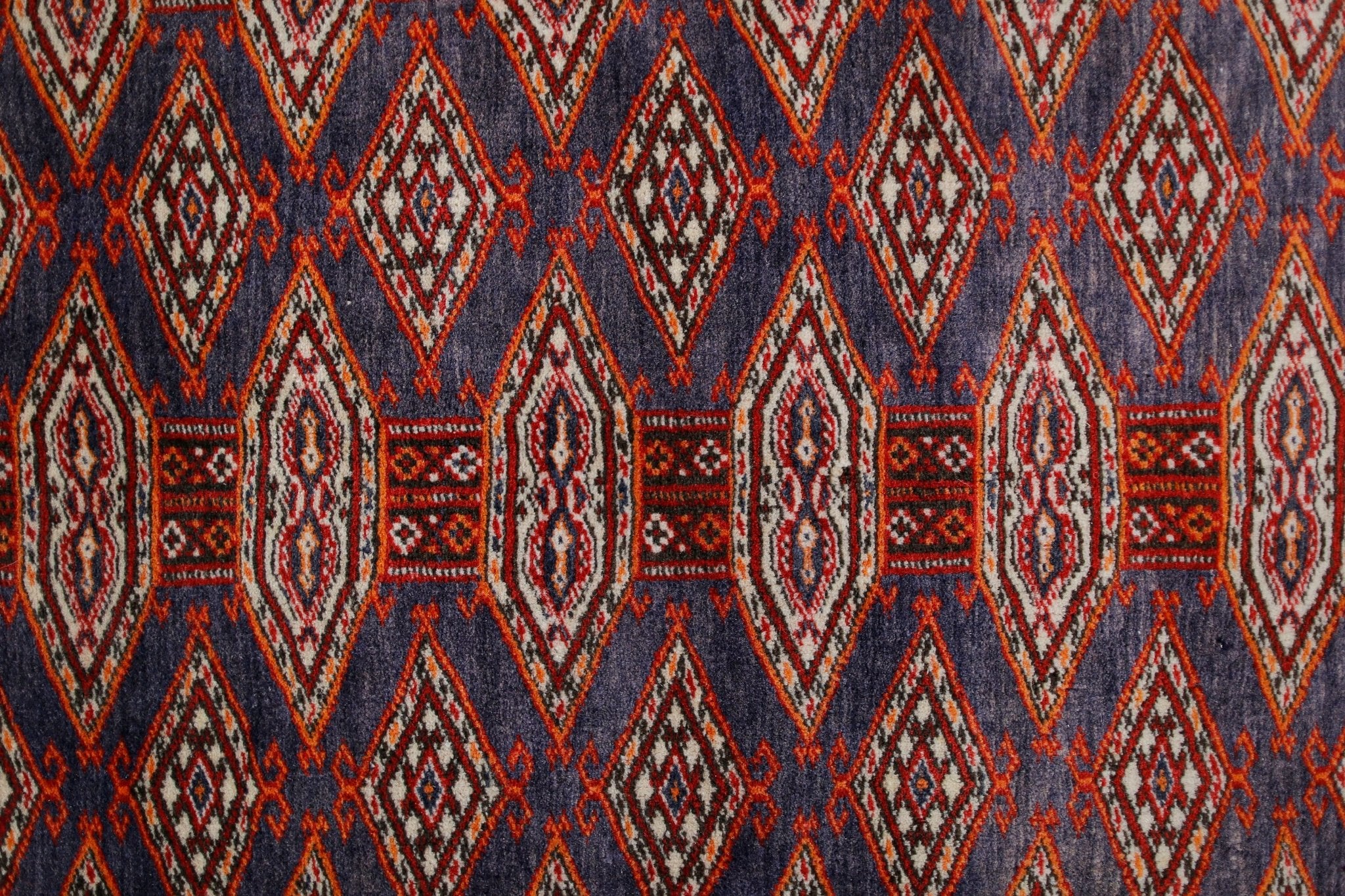 Handmade Vintage Afghan Turkmen Rug | 184 x 125 cm | 6'1" x 4'1" - Najaf Rugs & Textile