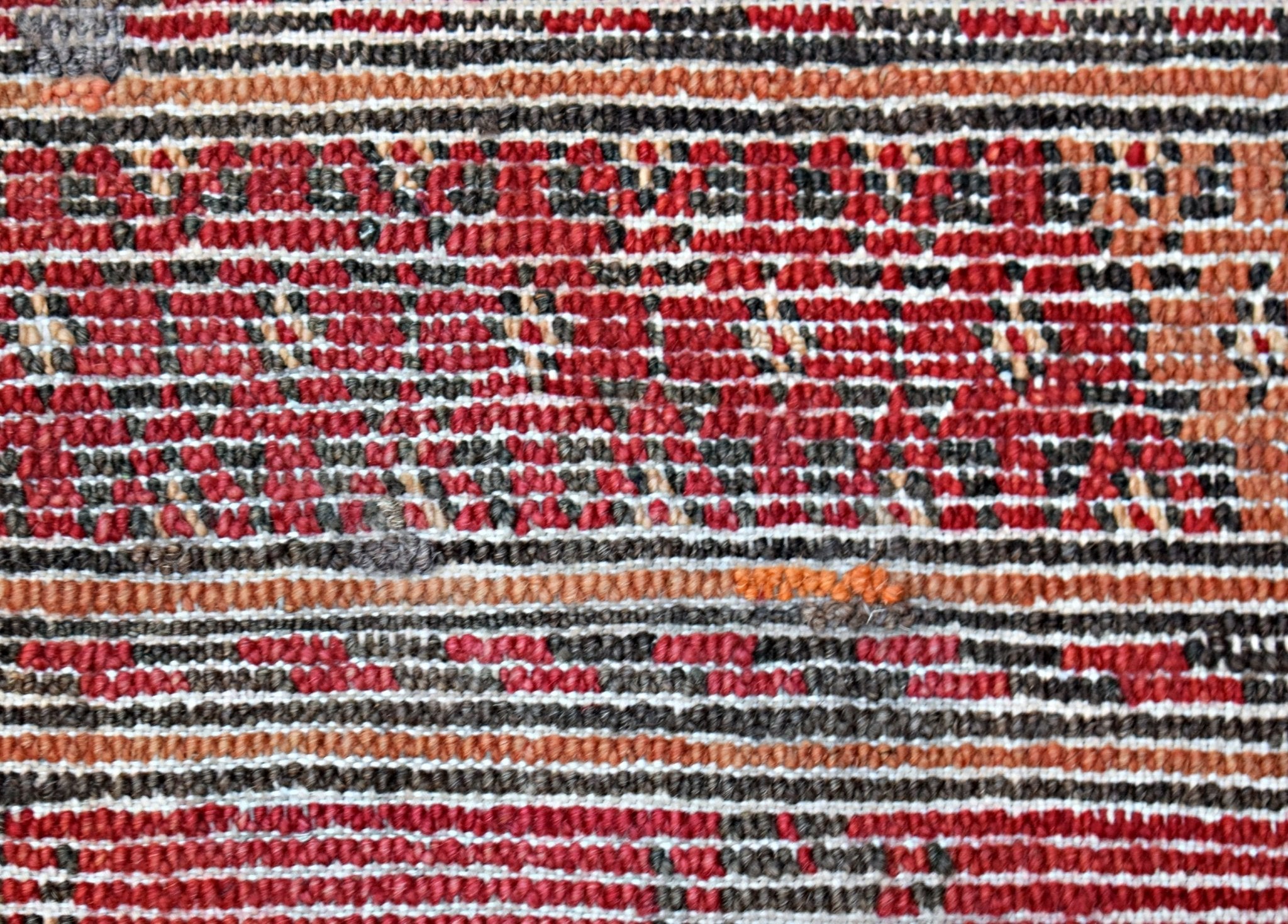 Handmade Vintage Afghan Turkmen Rug | 231 x 207 cm | 7'7" x 6'10" - Najaf Rugs & Textile