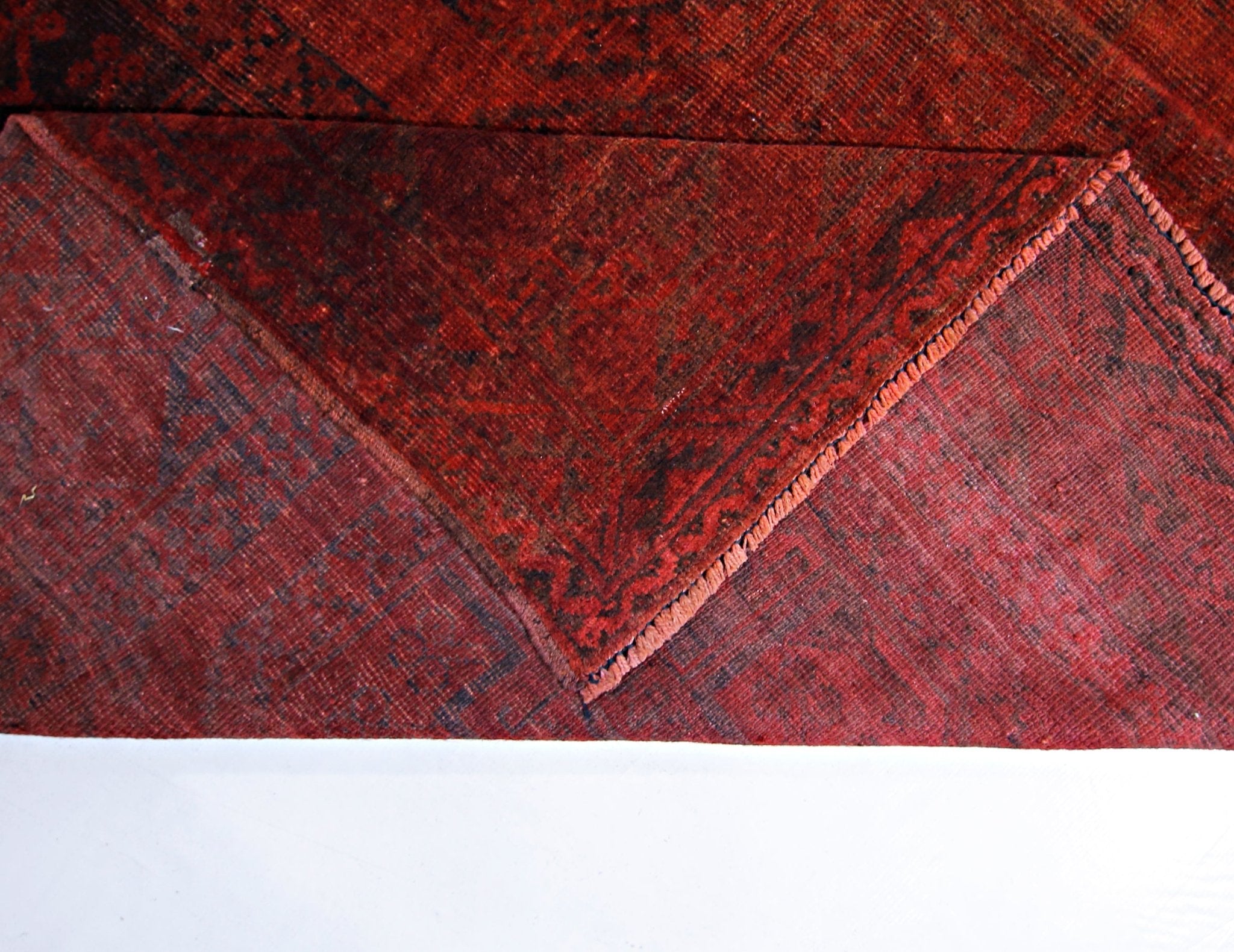 Handmade Vintage Afghan Turkmen Rug | 352 x 236 cm | 11'6" x 7'9" - Najaf Rugs & Textile