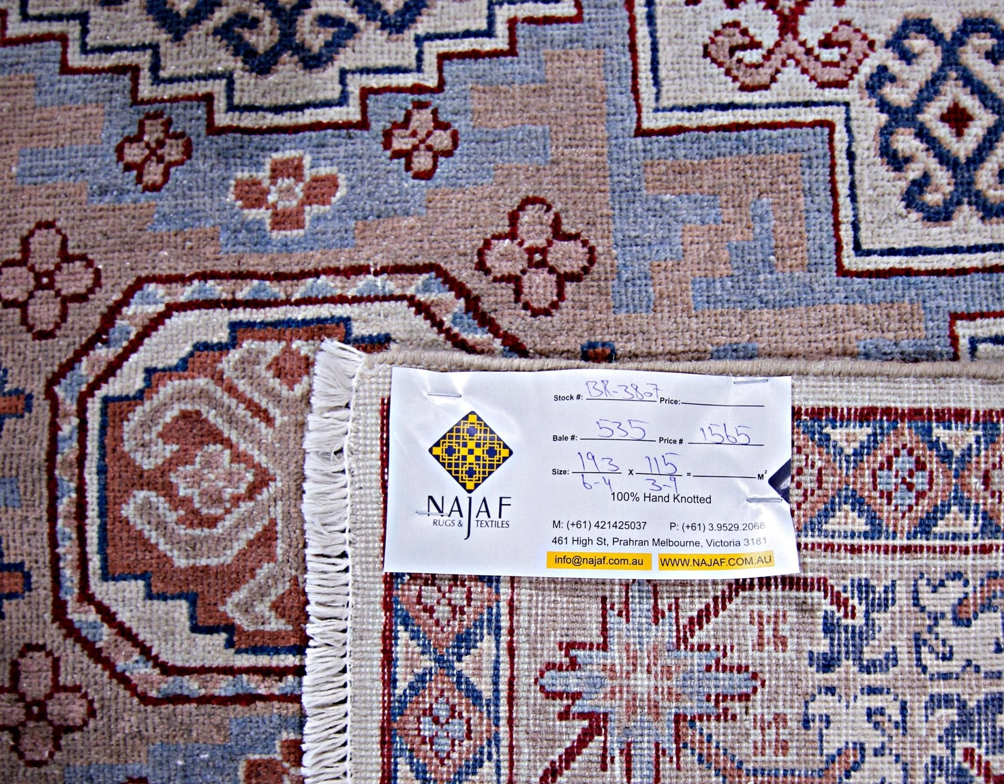 Handmade Vintage Caucasian Kazakh Rug | 193 x 115 cm | 6'4" x 3'9" - Najaf Rugs & Textile