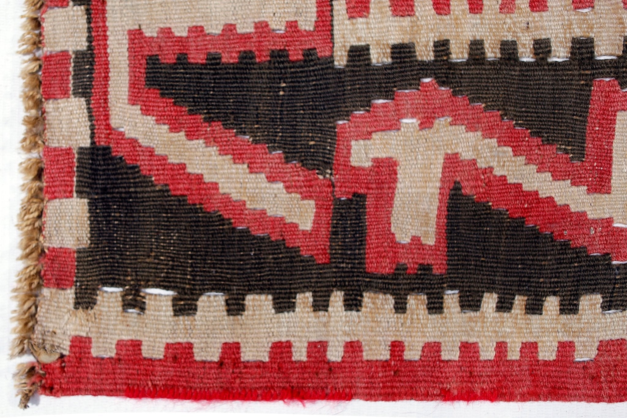 Handmade Vintage Caucasian Kilim | 270 x 130 cm | 8'10" x 4'3" - Najaf Rugs & Textile