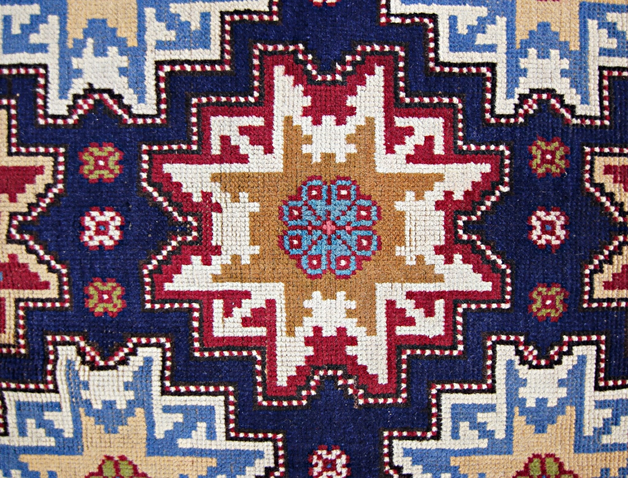 Handmade Vintage Caucasian Rug | 177 x 93 cm | 5'10" x 3'1" - Najaf Rugs & Textile