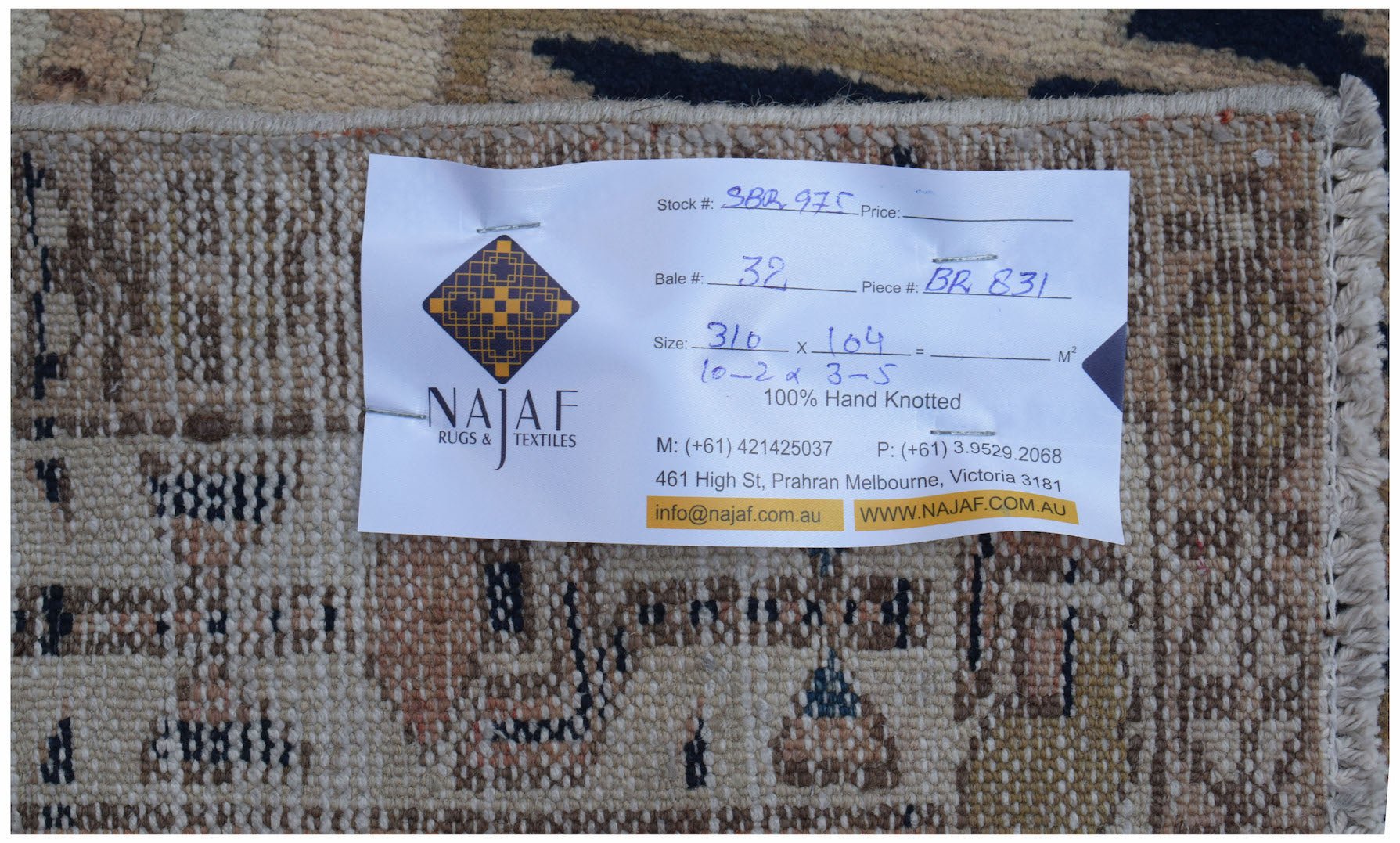 Handmade Vintage Caucasus Eagle Kazak Hallway Runner | 310 x 104 cm | 10'2" x 3'5" - Najaf Rugs & Textile