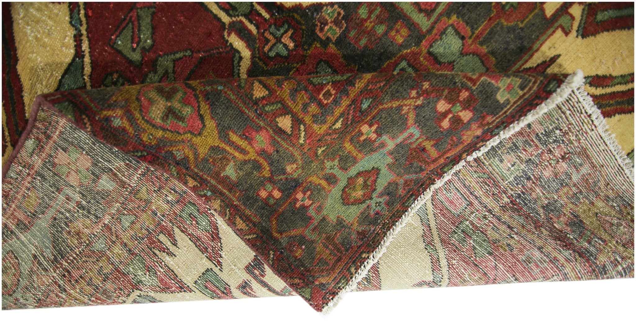 Handmade Vintage Caucasus Eagle Kazak Rug | 177 x 146 cm | 5'10" x 4'10" - Najaf Rugs & Textile