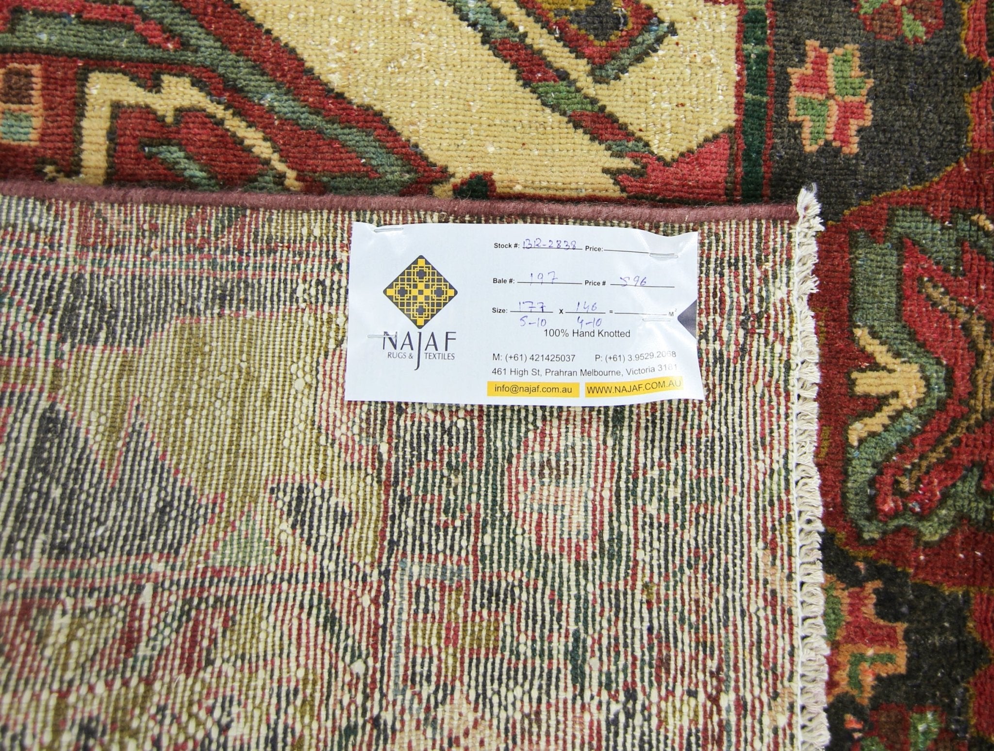 Handmade Vintage Caucasus Eagle Kazak Rug | 177 x 146 cm | 5'10" x 4'10" - Najaf Rugs & Textile