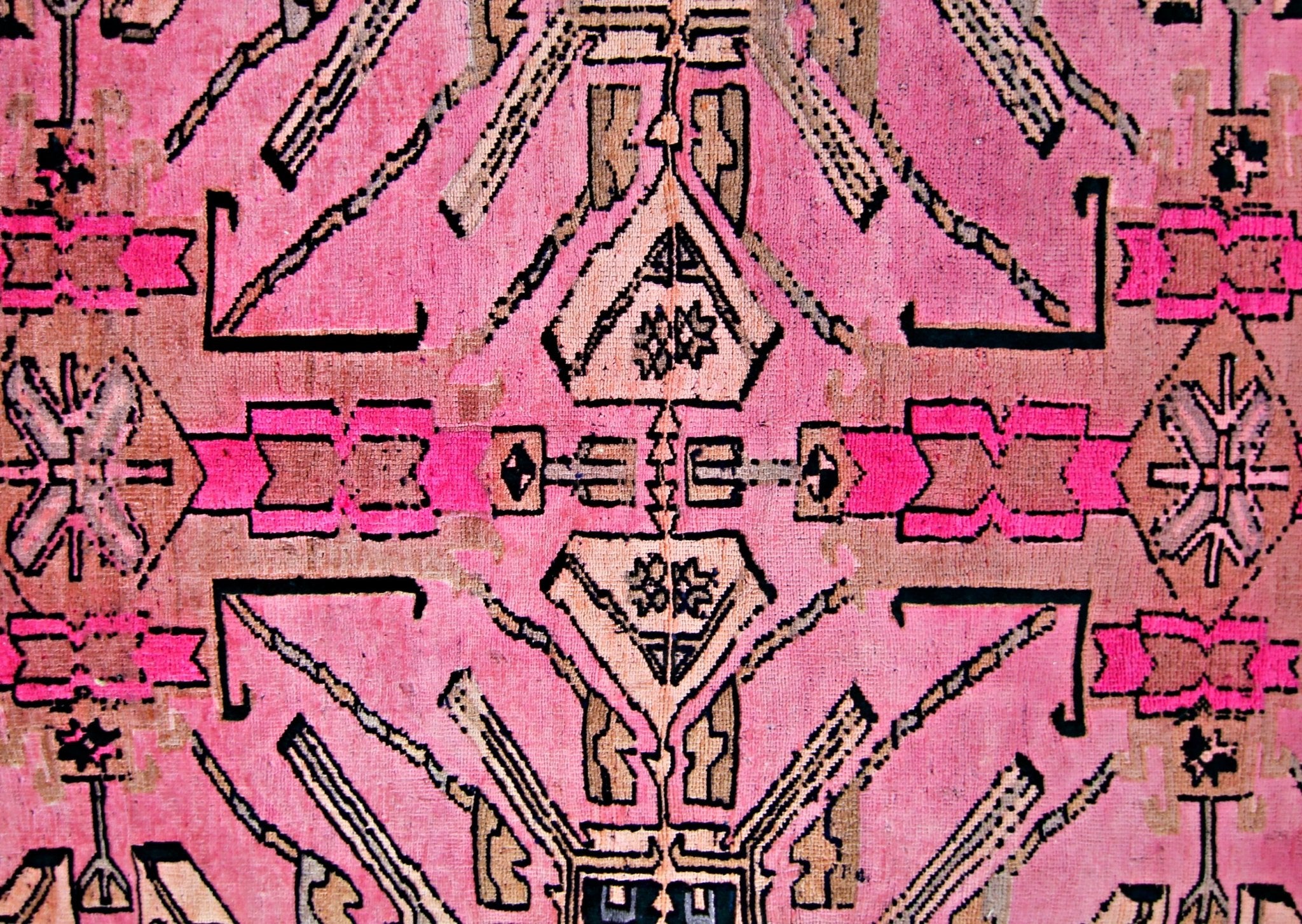 Handmade Vintage Caucasus Eagle Kazak Rug | 189 x 130 cm | 6'2" x 4'3" - Najaf Rugs & Textile