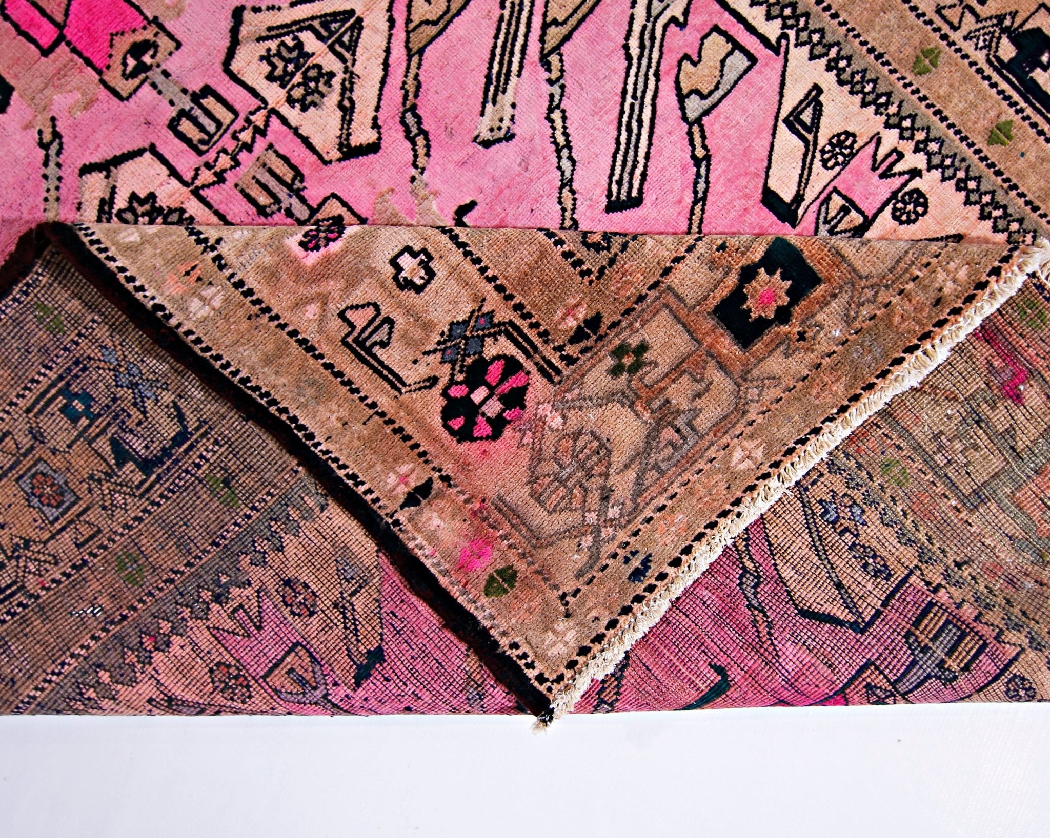 Handmade Vintage Caucasus Eagle Kazak Rug | 189 x 130 cm | 6'2" x 4'3" - Najaf Rugs & Textile