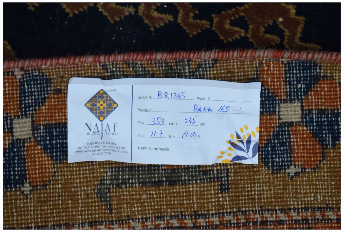 Handmade Vintage Caucasus Rug | 353 x 245 cm | 11'7" x 8' - Najaf Rugs & Textile