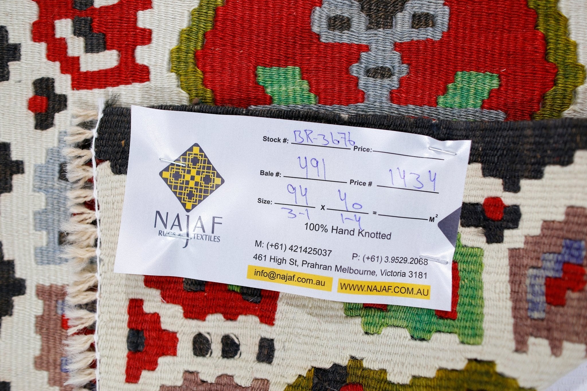 Handmade Vintage Mini Romanian Kilim | 94 x 40 cm | 3'1" x 1'4" - Najaf Rugs & Textile