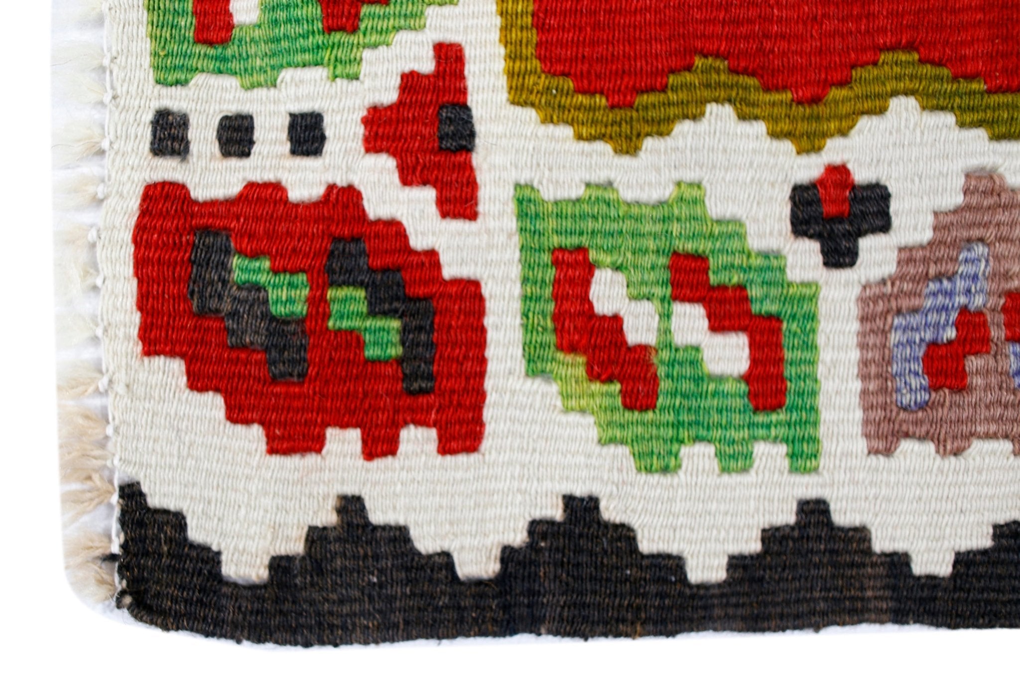 Handmade Vintage Mini Romanian Kilim | 94 x 40 cm | 3'1" x 1'4" - Najaf Rugs & Textile