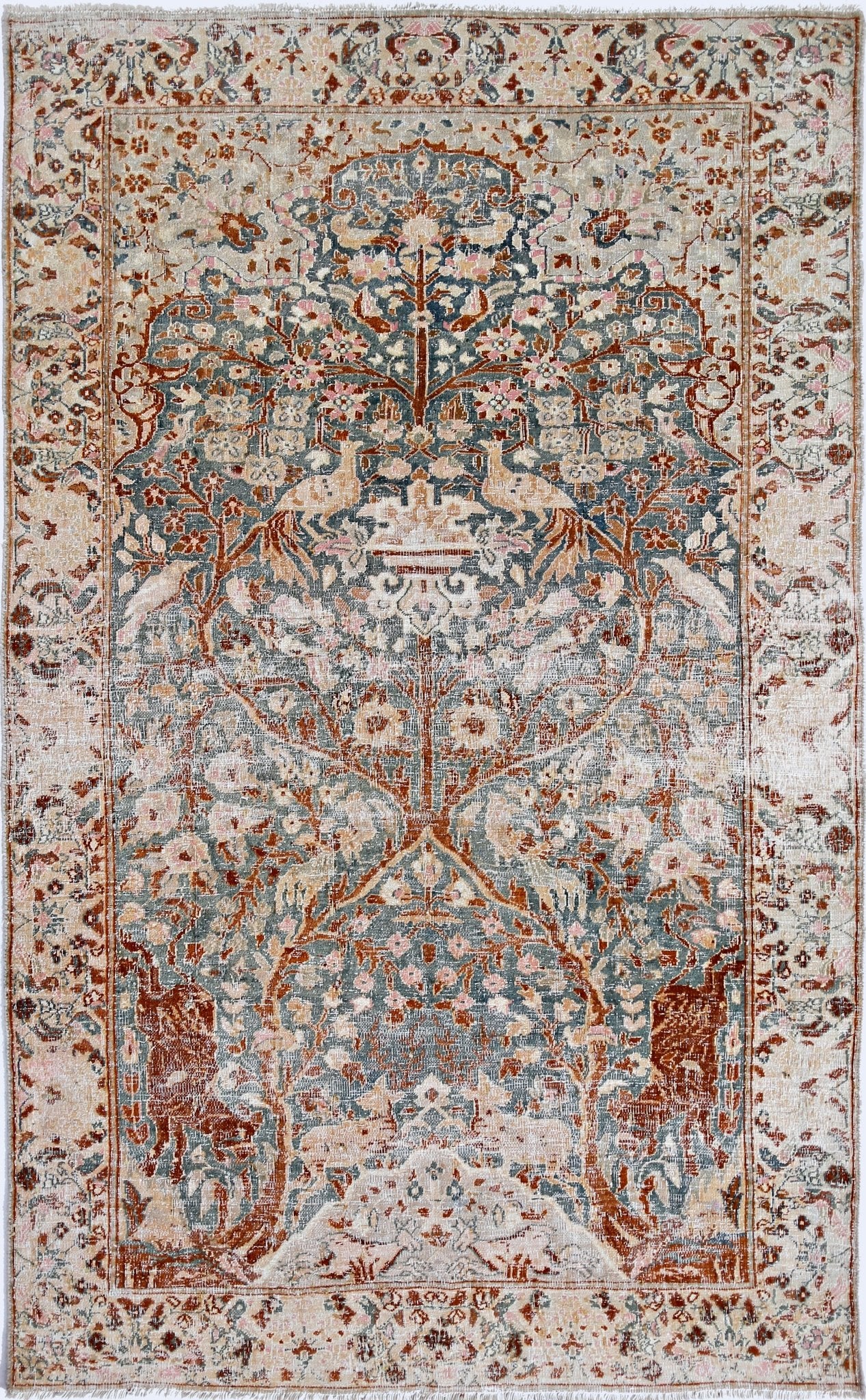 Handmade Vintage Pakistan Rug | 148 x 92 cm | 4'10" x 3' - Najaf Rugs & Textile