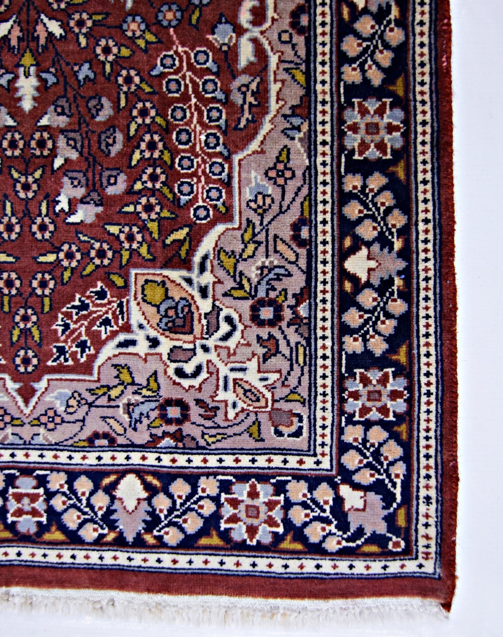 Handmade Vintage Pakistani Hallway Runner | 191 x 63 cm | 6'3" x 2'1" - Najaf Rugs & Textile