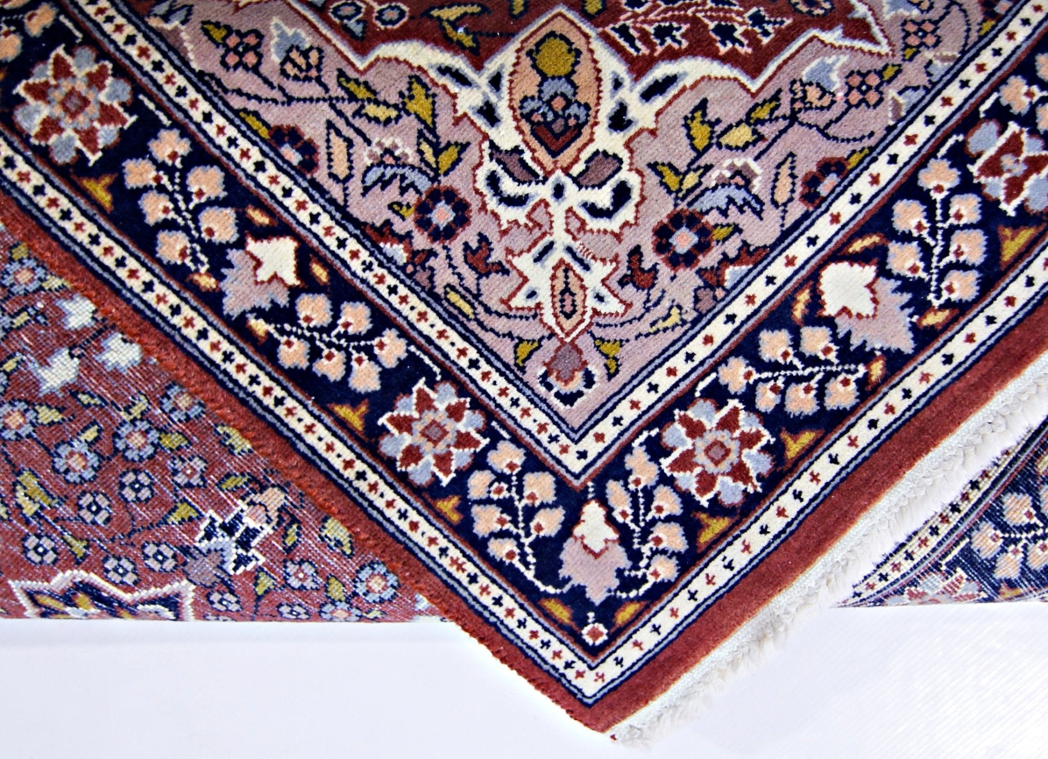 Handmade Vintage Pakistani Hallway Runner | 191 x 63 cm | 6'3" x 2'1" - Najaf Rugs & Textile