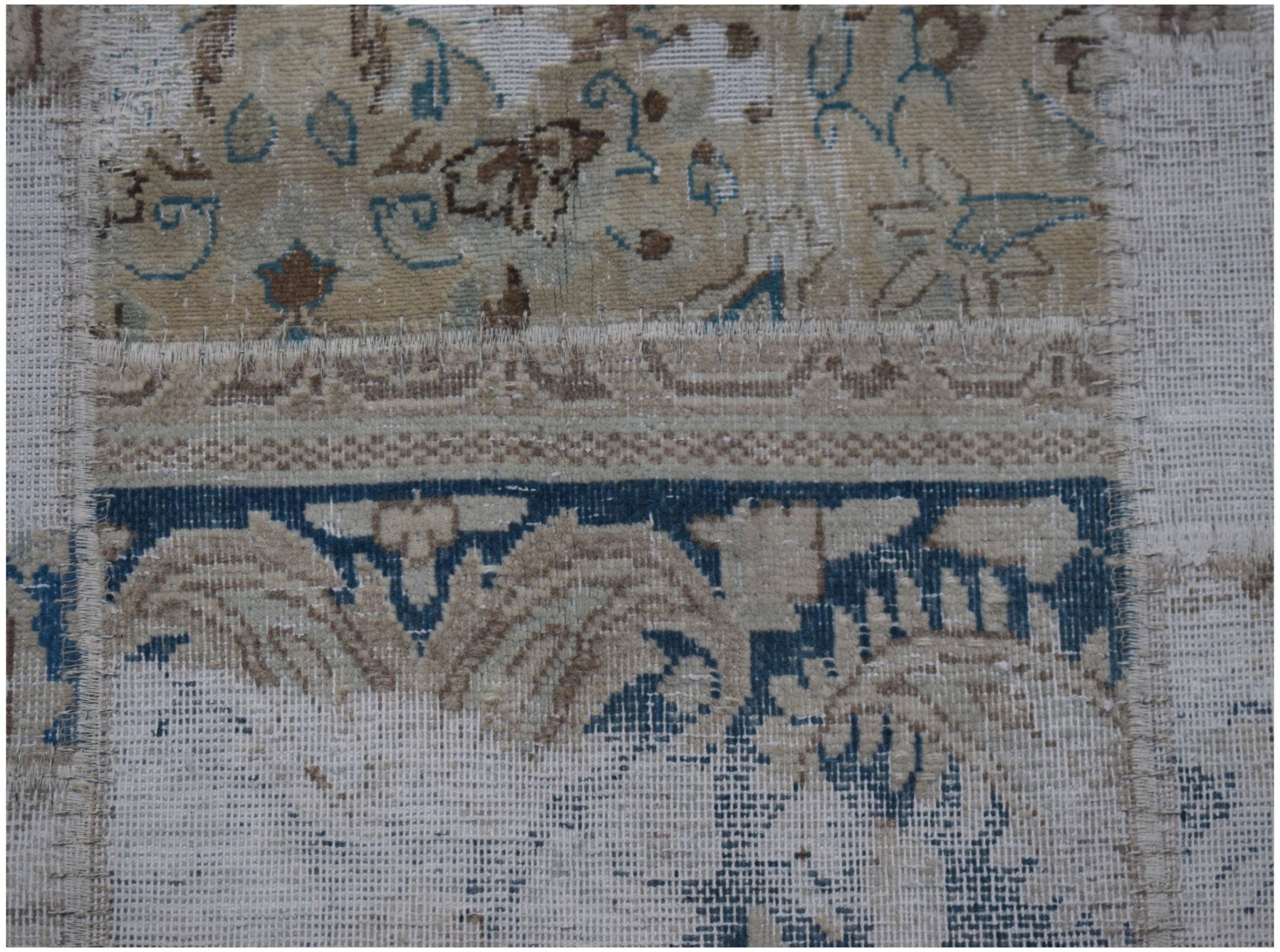 Handmade Vintage Patchwork Rug | 155 x 101 cm | 5'1" x 3'4" - Najaf Rugs & Textile