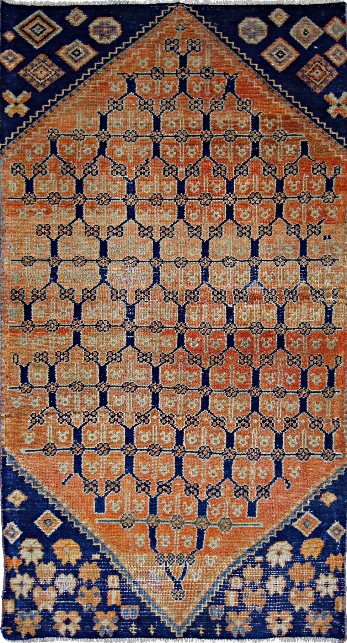 Handmade Vintage Persian Afshar Rug | 147 x 80 cm | 4'10" x 2'8" - Najaf Rugs & Textile