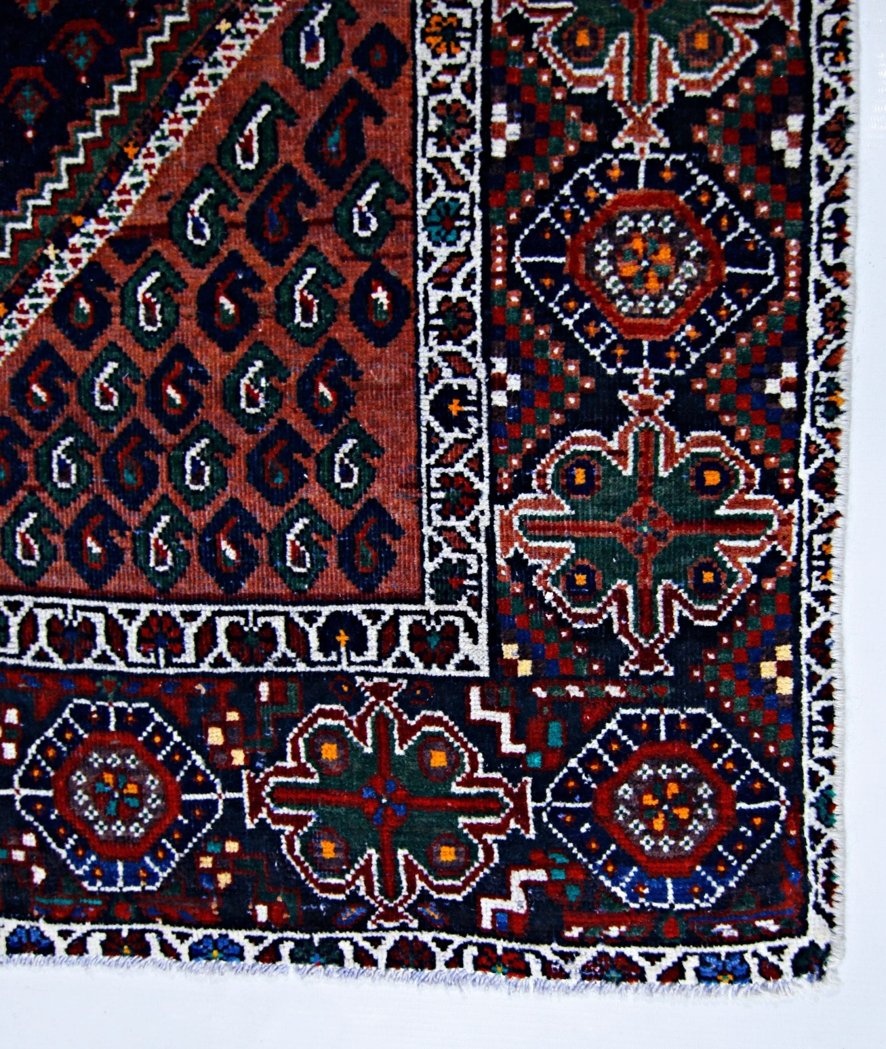 Handmade Vintage Persian Afshar Rug | 175 x 126 cm | 5'9" x 4'1" - Najaf Rugs & Textile
