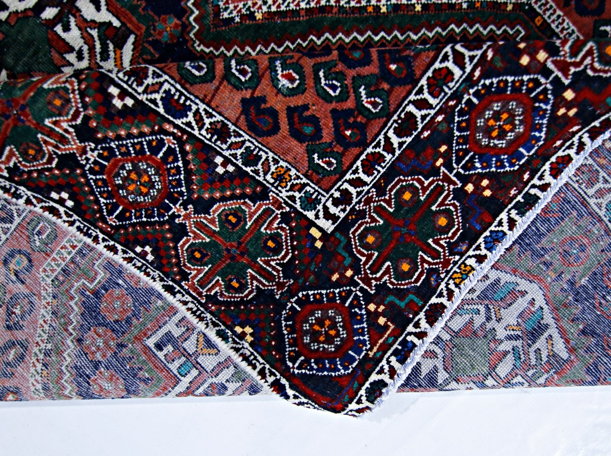 Handmade Vintage Persian Afshar Rug | 175 x 126 cm | 5'9" x 4'1" - Najaf Rugs & Textile