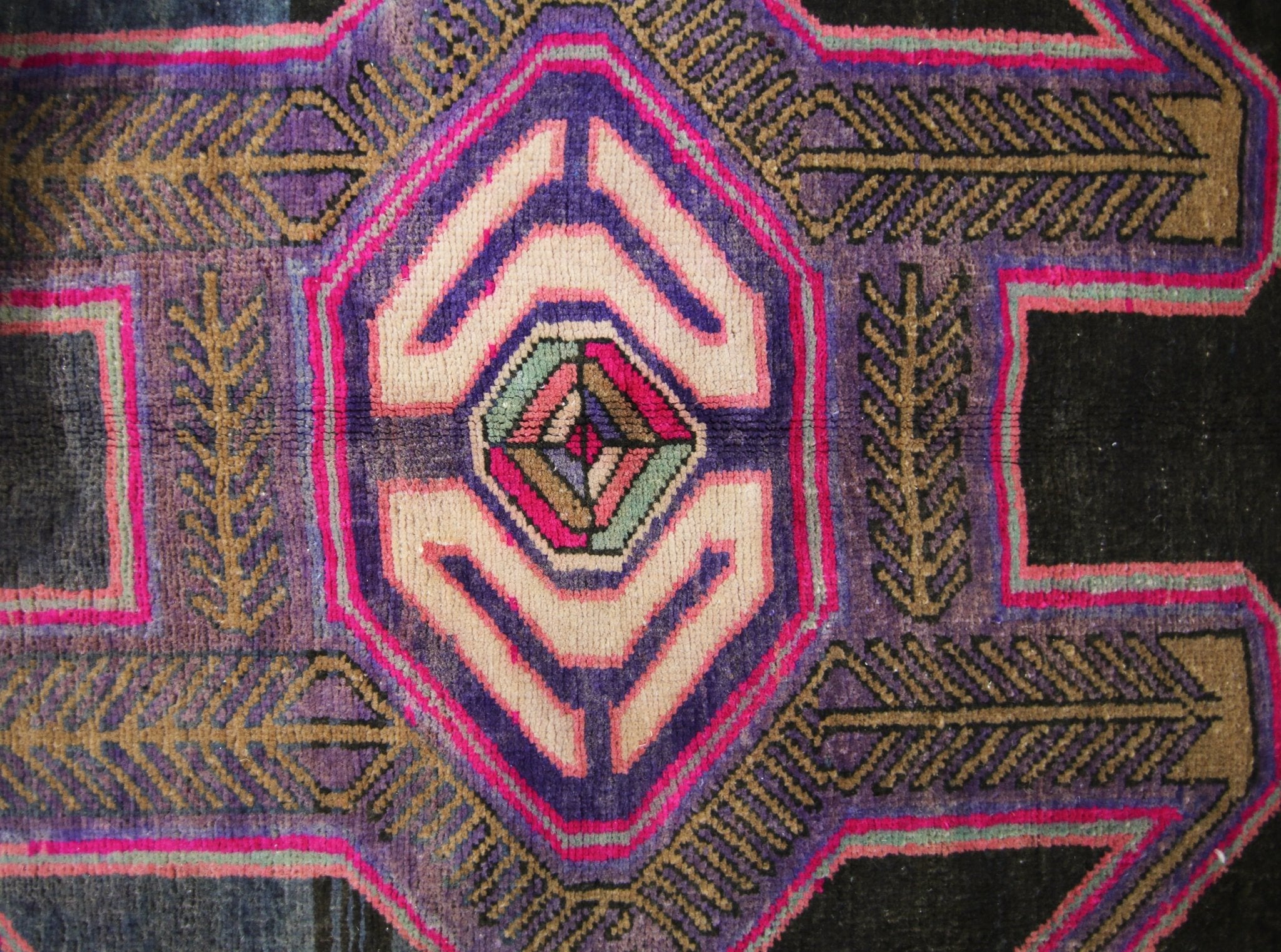 Handmade Vintage Persian Ardebil Hallway Runner | 281 x 107 cm | 9'3" x 3'6" - Najaf Rugs & Textile