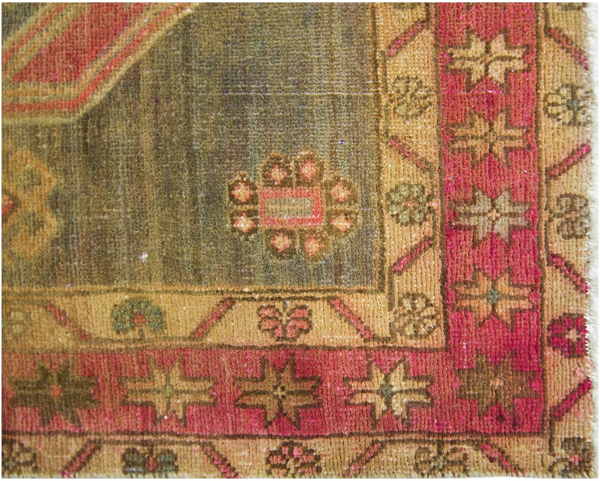 Handmade Vintage Persian Ardebil Hallway Runner | 304 x 121 cm | 10' x 4' - Najaf Rugs & Textile