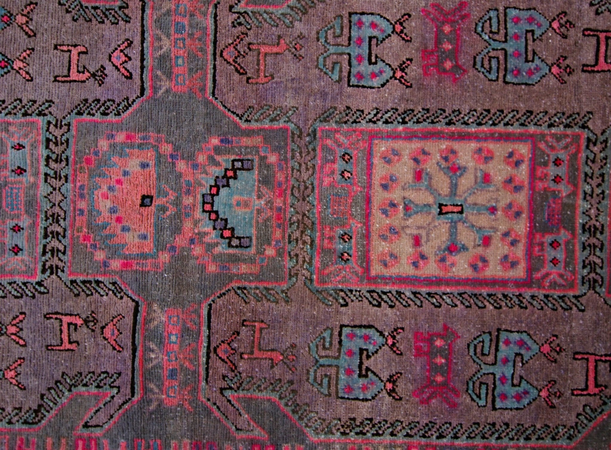 Handmade Vintage Persian Ardebil Hallway Runner | 323 x 110 cm | 10'7" x 3'7" - Najaf Rugs & Textile