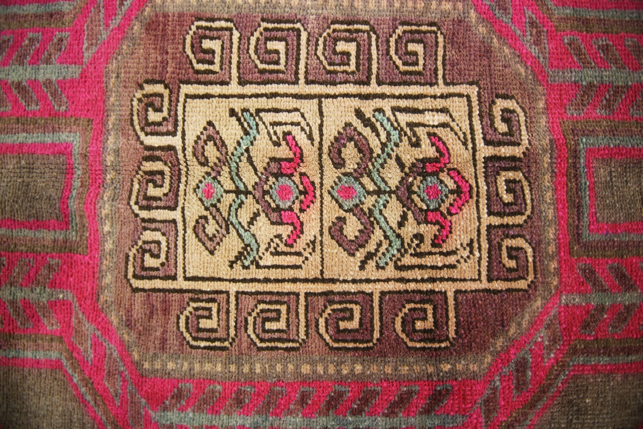 Handmade Vintage Persian Ardebil Hallway Runner | 326 x 123 cm | 10'8" x 4' - Najaf Rugs & Textile