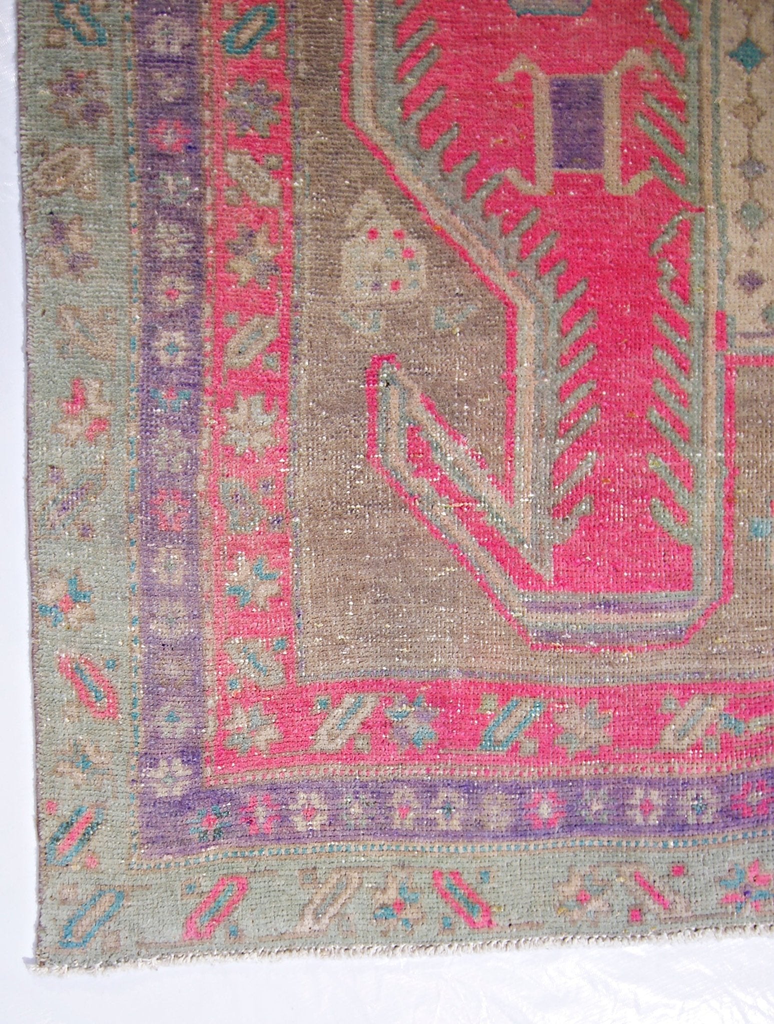 Handmade Vintage Persian Ardebil Rug | 286 x 129 cm | 9'4" x 4'3" - Najaf Rugs & Textile