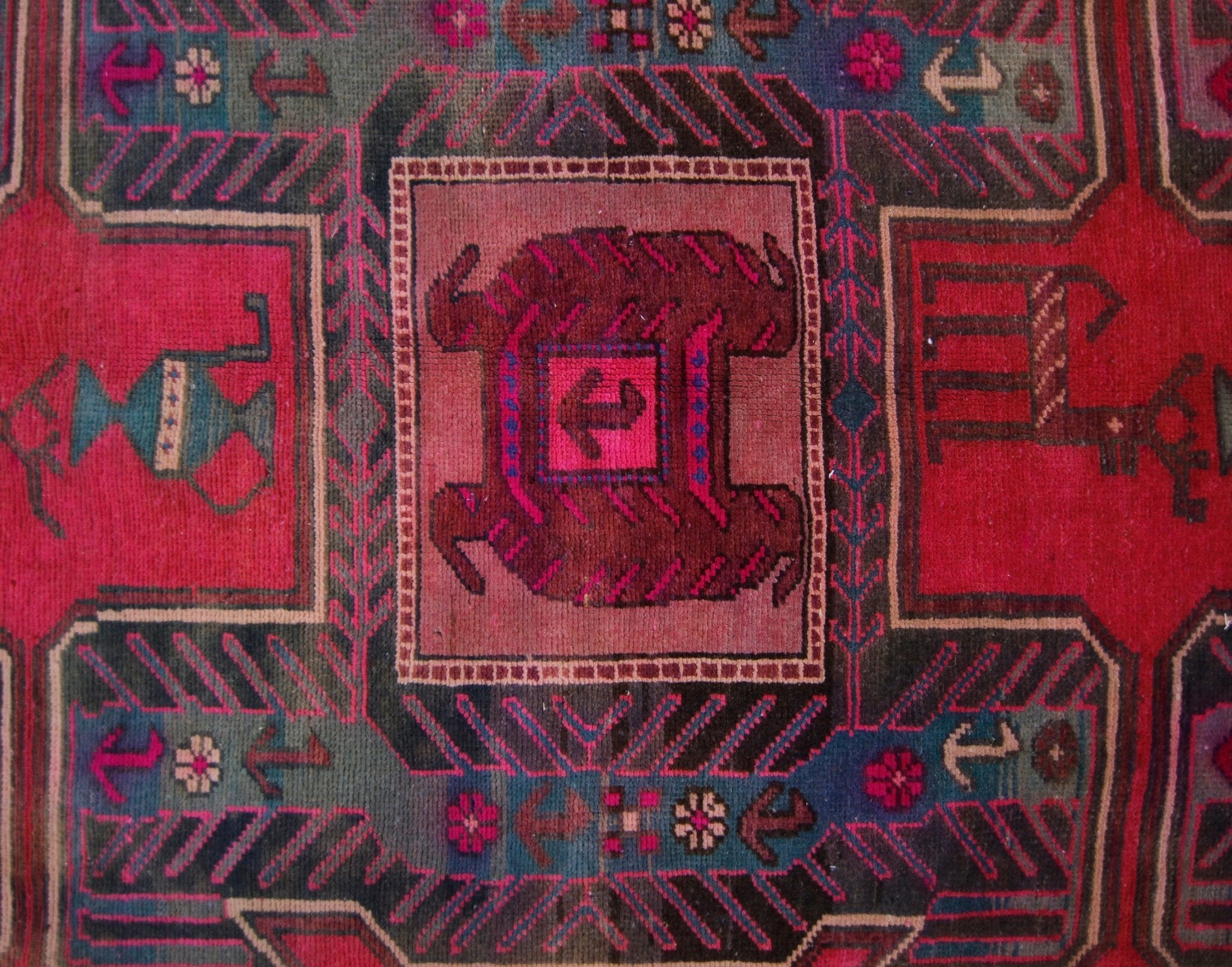 Handmade Vintage Persian Ardebil Rug | 287 x 130 cm | 9'5" x 4'3" - Najaf Rugs & Textile