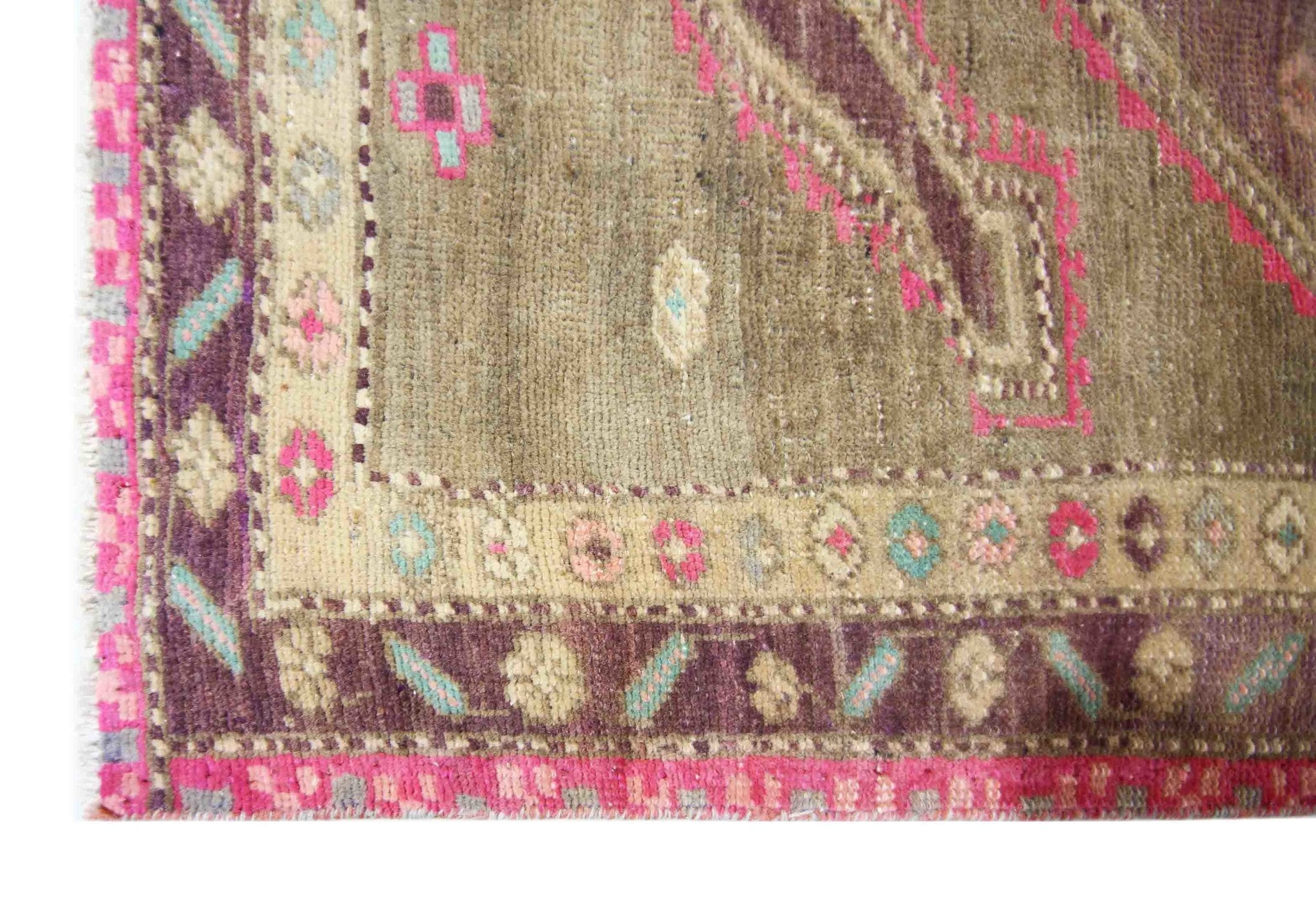 Handmade Vintage Persian Ardebil Rug | 301 x 140 cm | 9'10" x 4'7" - Najaf Rugs & Textile