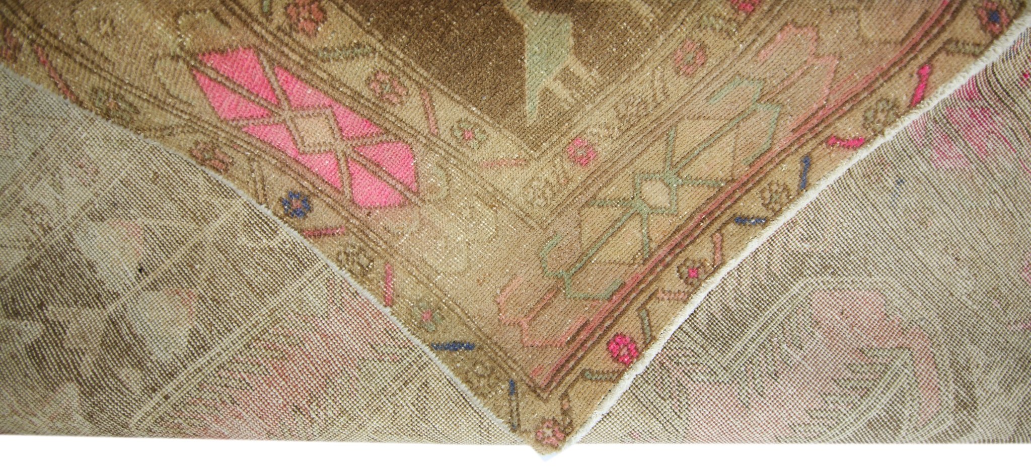 Handmade Vintage Persian Ardebil Rug | 302 x 129 cm | 9'11" x 4'3" - Najaf Rugs & Textile