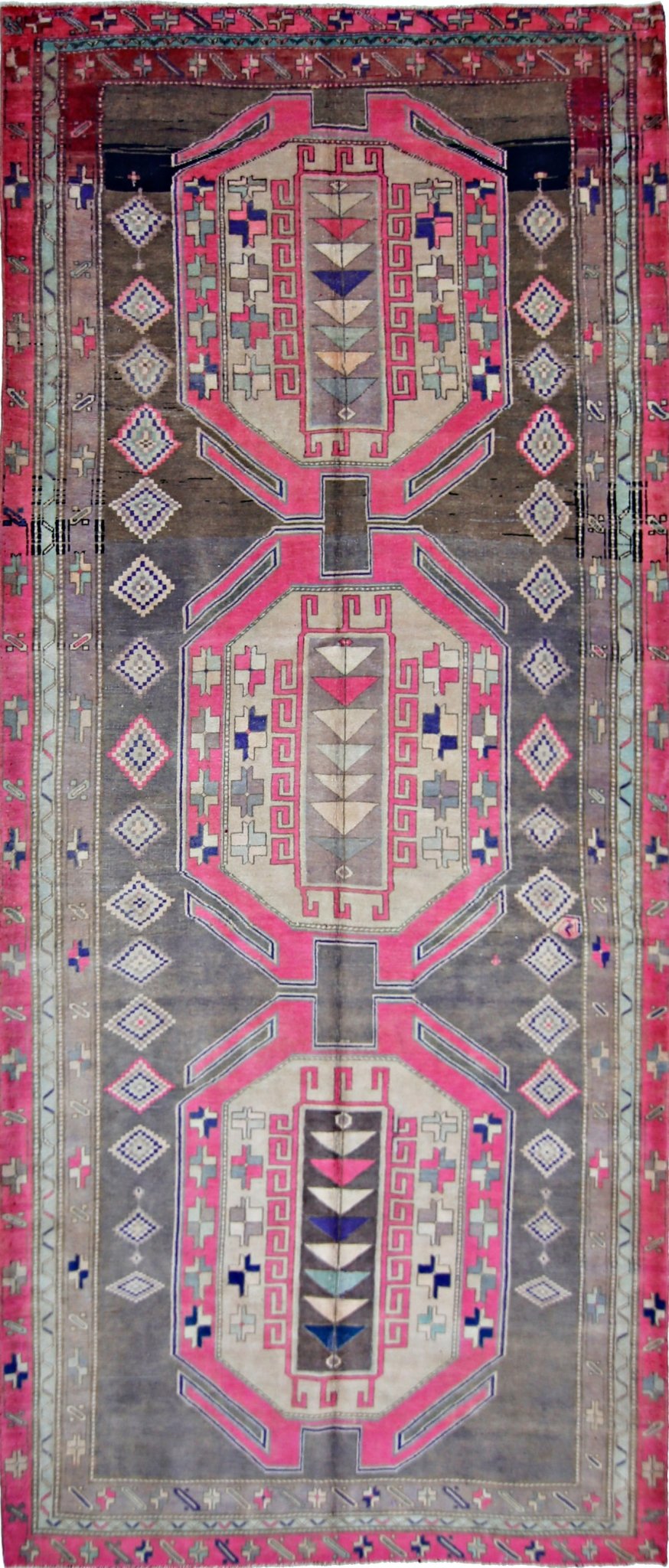 Handmade Vintage Persian Ardebil Rug | 327 x 144 cm | 10'9" x 4'9" - Najaf Rugs & Textile